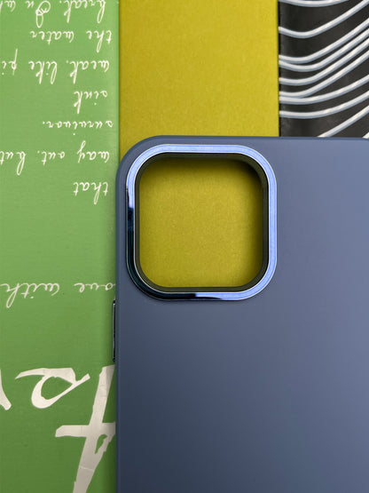 Premium Matte Silicon With Metal Camera Ring Case