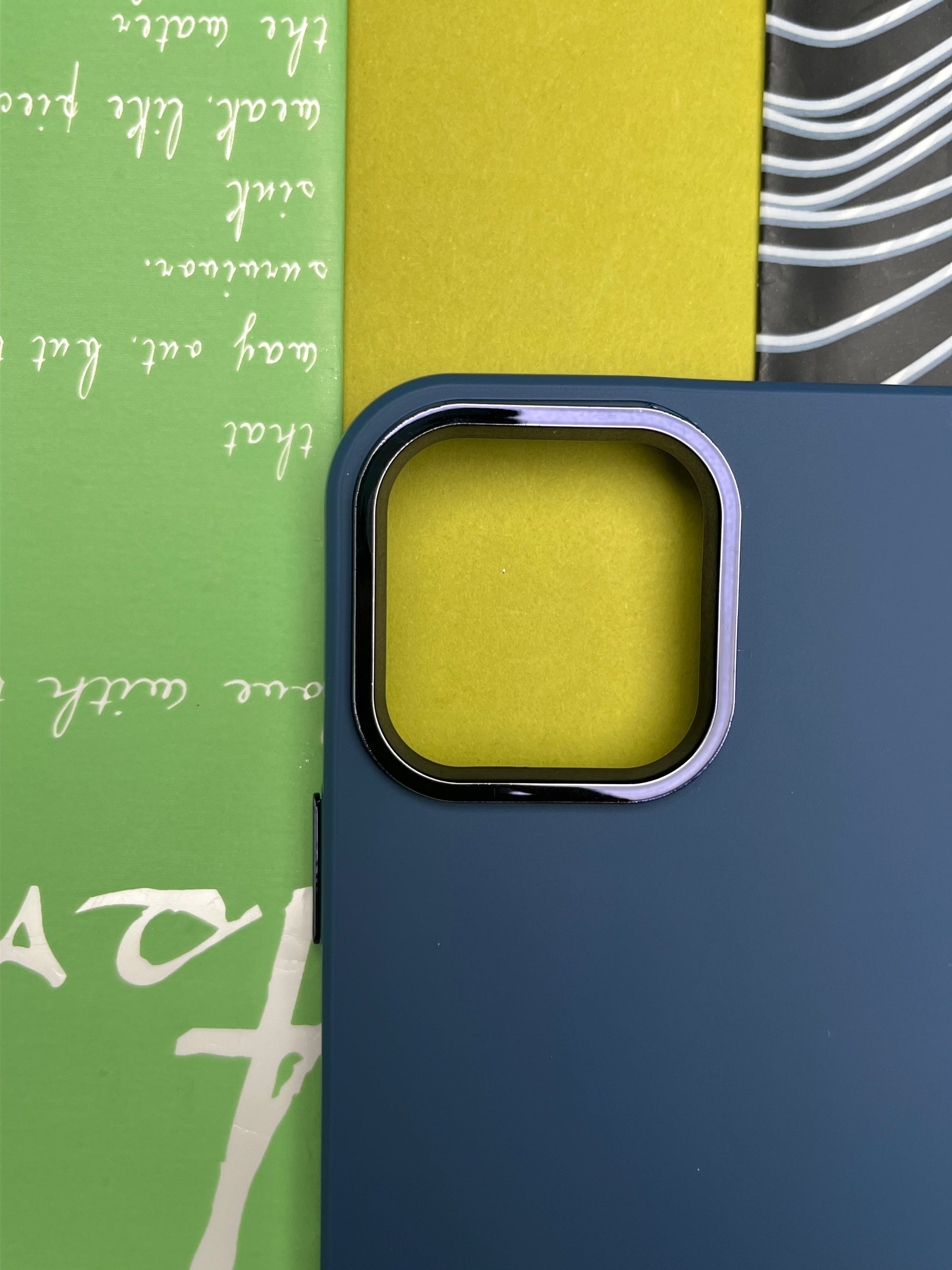 Premium Matte Silicon With Metal Camera Ring Case