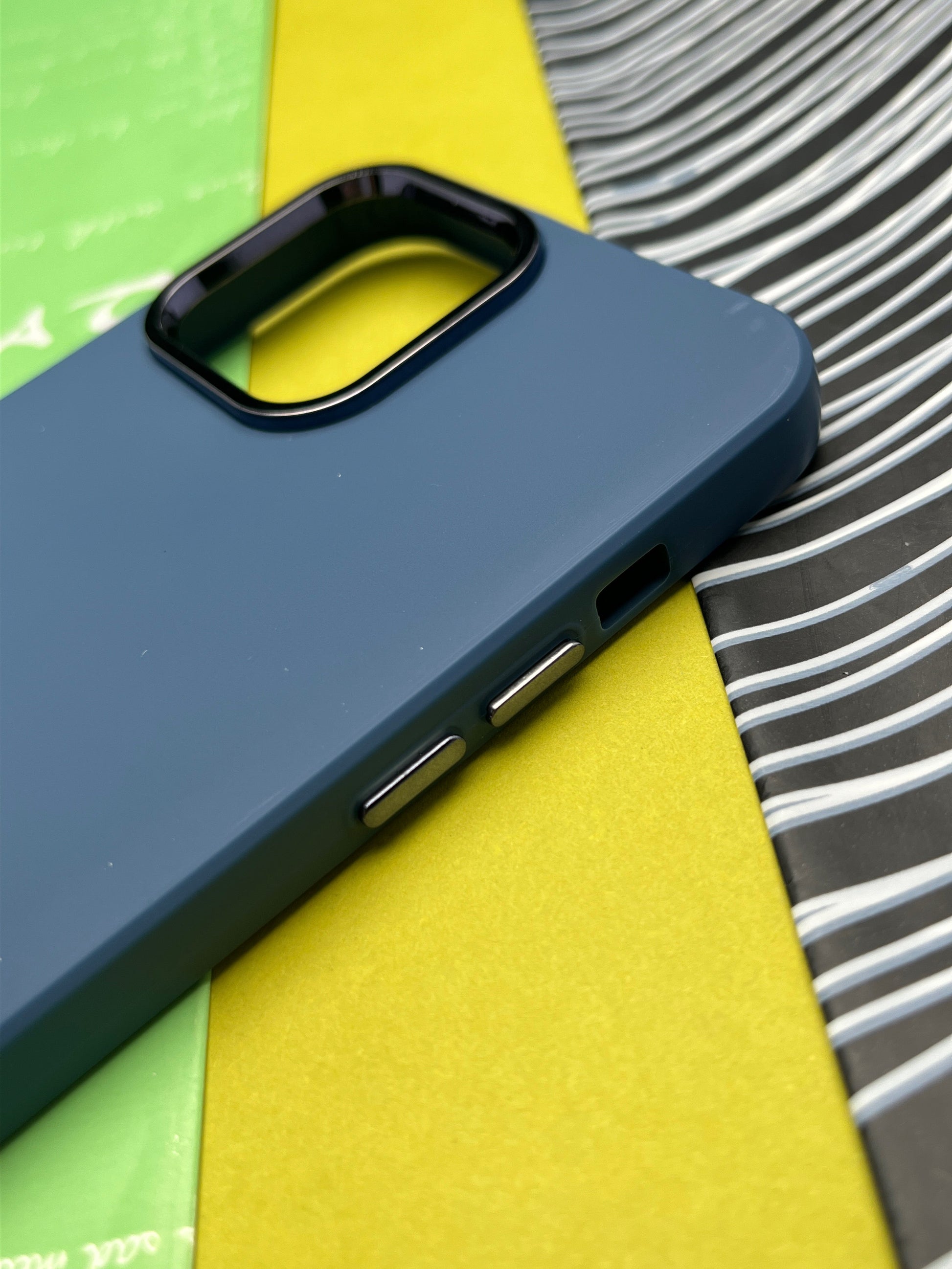 Premium Matte Silicon With Metal Camera Ring Case