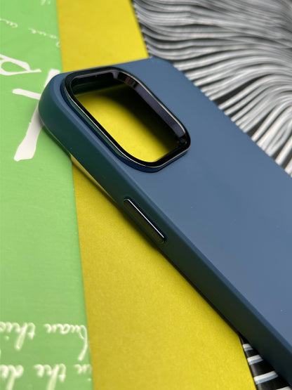 Premium Matte Silicon With Metal Camera Ring Case