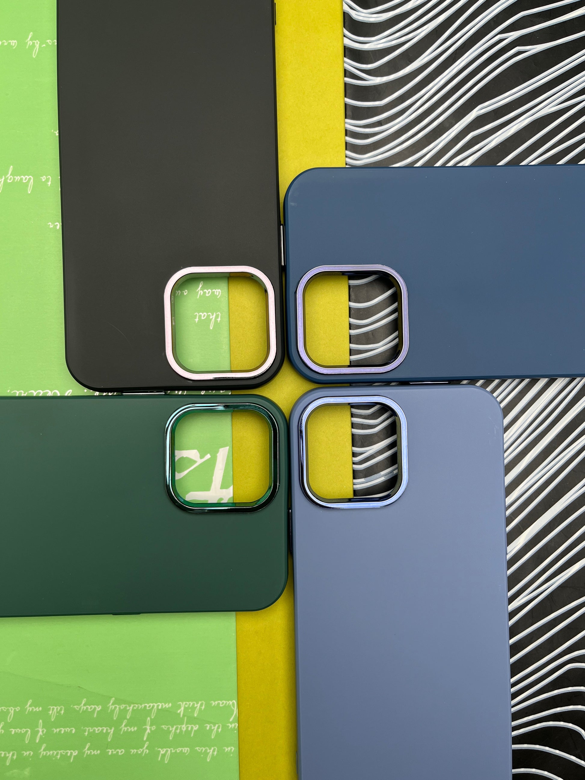 Premium Matte Silicon With Metal Camera Ring Case