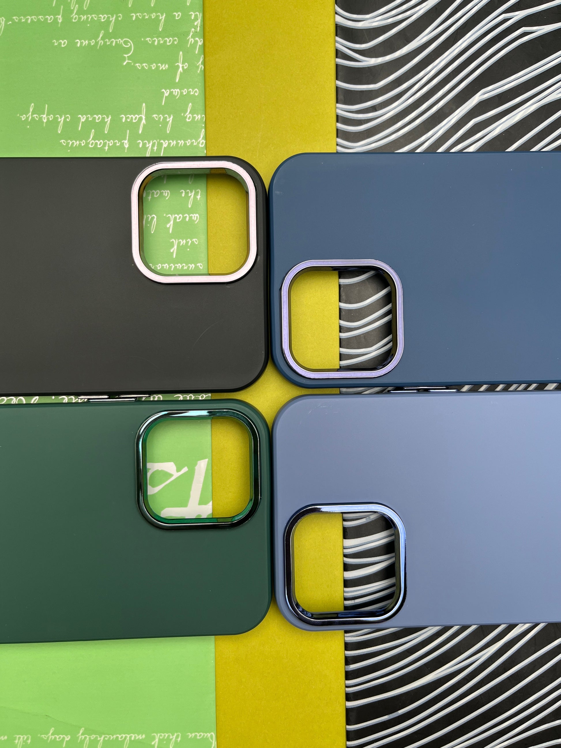 Premium Matte Silicon With Metal Camera Ring Case