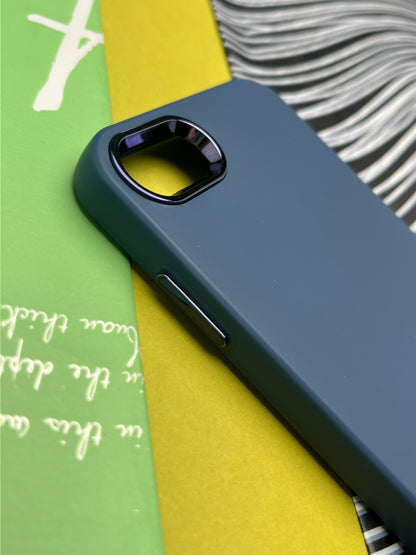 Premium Matte Silicon With Metal Camera Ring Case