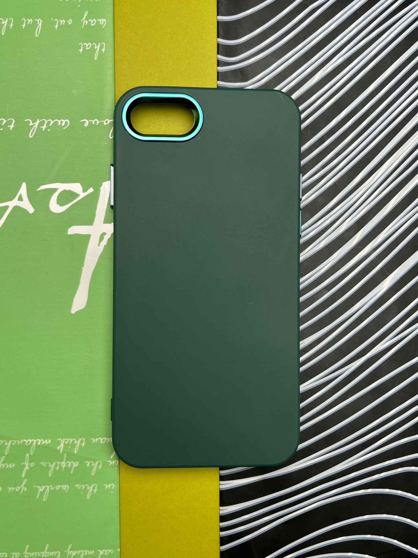 Premium Matte Silicon With Metal Camera Ring Case