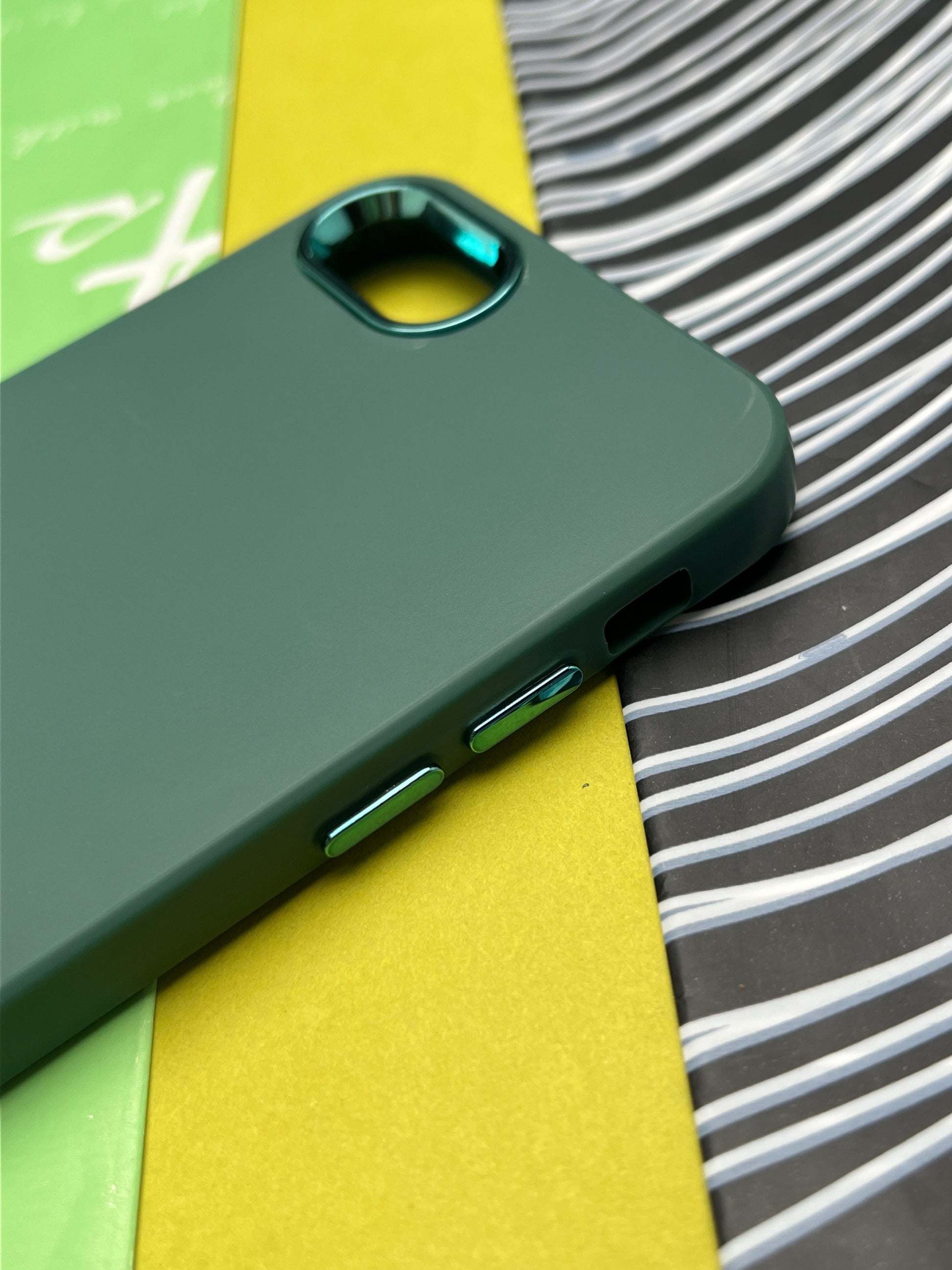 Premium Matte Silicon With Metal Camera Ring Case