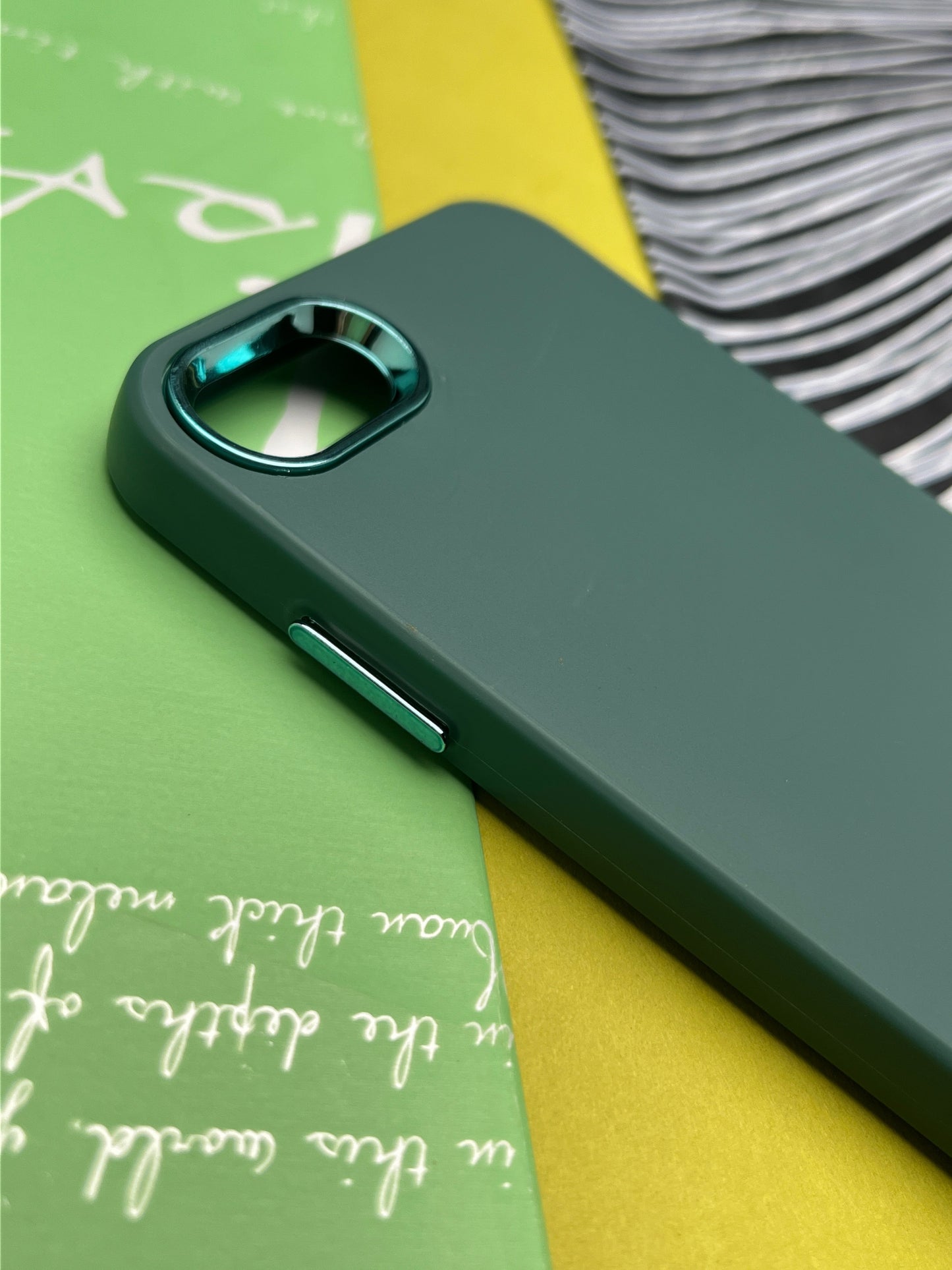 Premium Matte Silicon With Metal Camera Ring Case