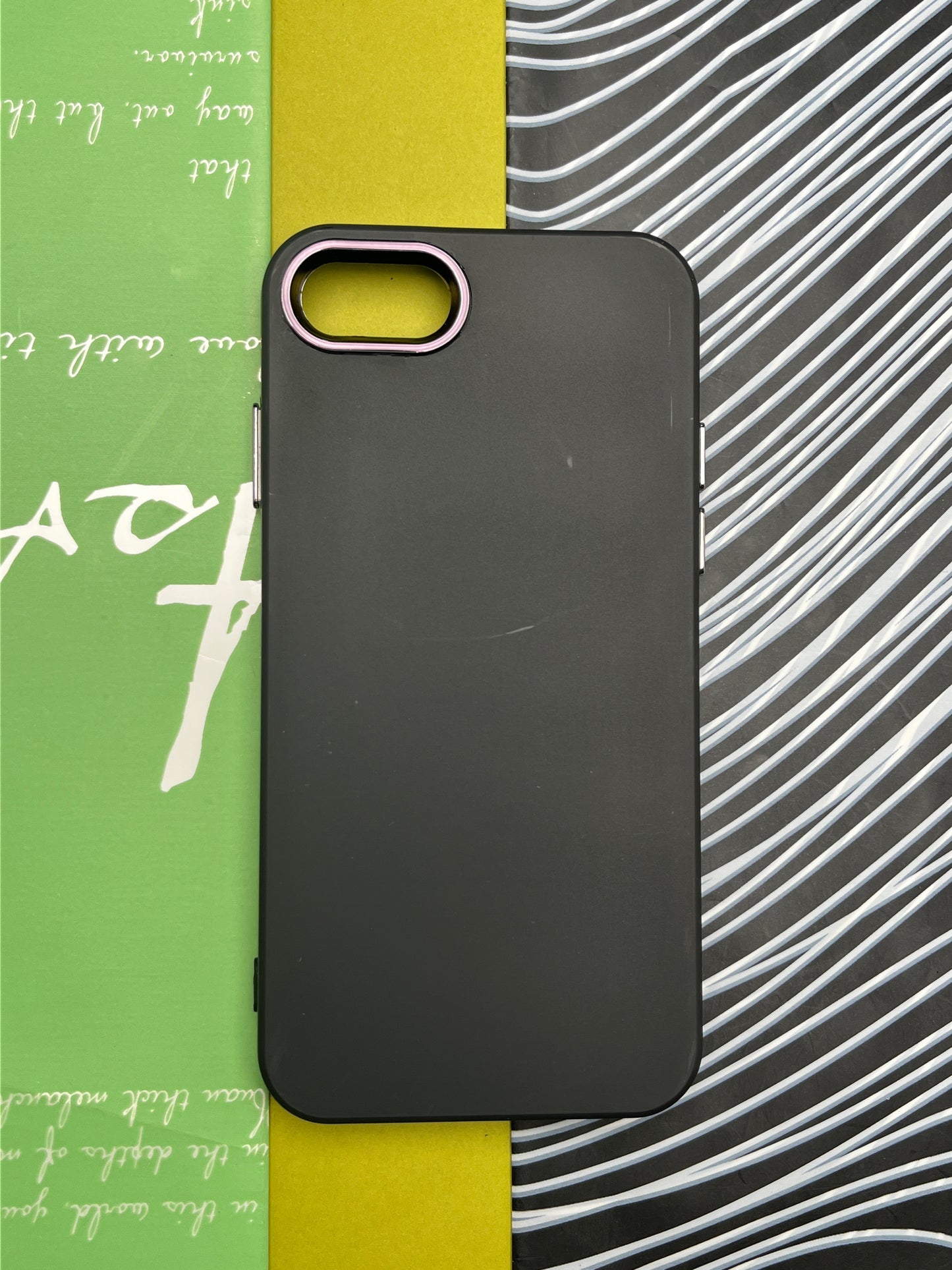 Premium Matte Silicon With Metal Camera Ring Case