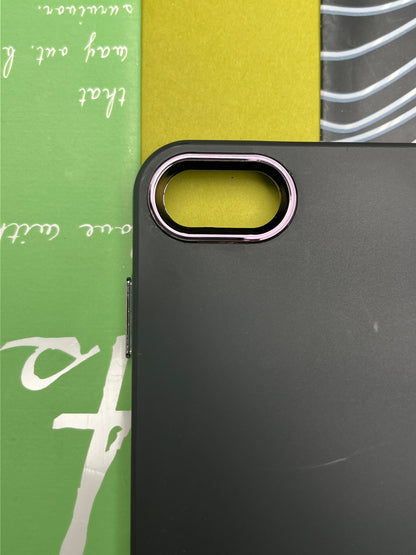 Premium Matte Silicon With Metal Camera Ring Case