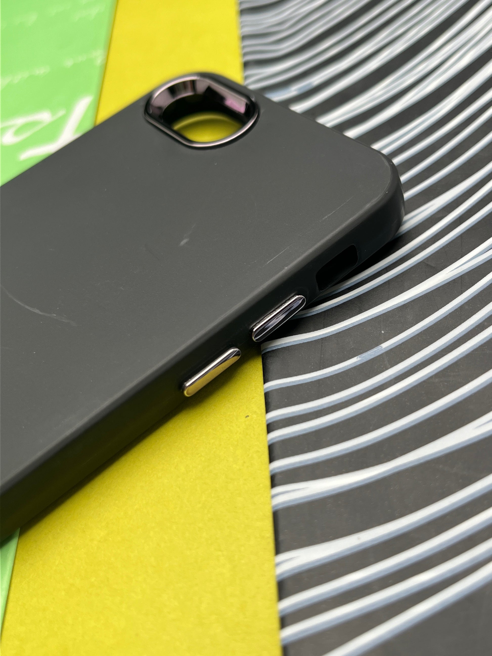 Premium Matte Silicon With Metal Camera Ring Case