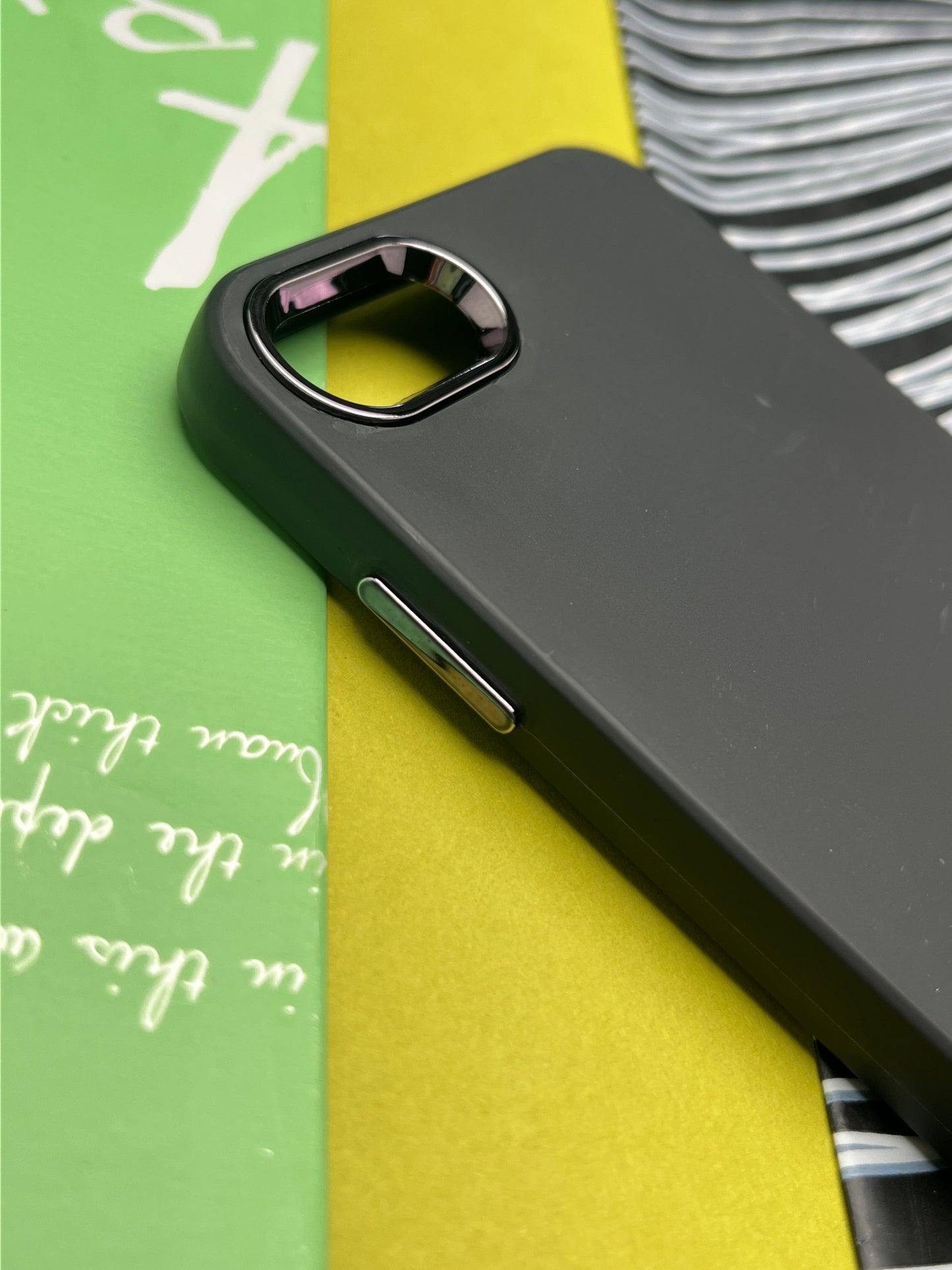 Premium Matte Silicon With Metal Camera Ring Case