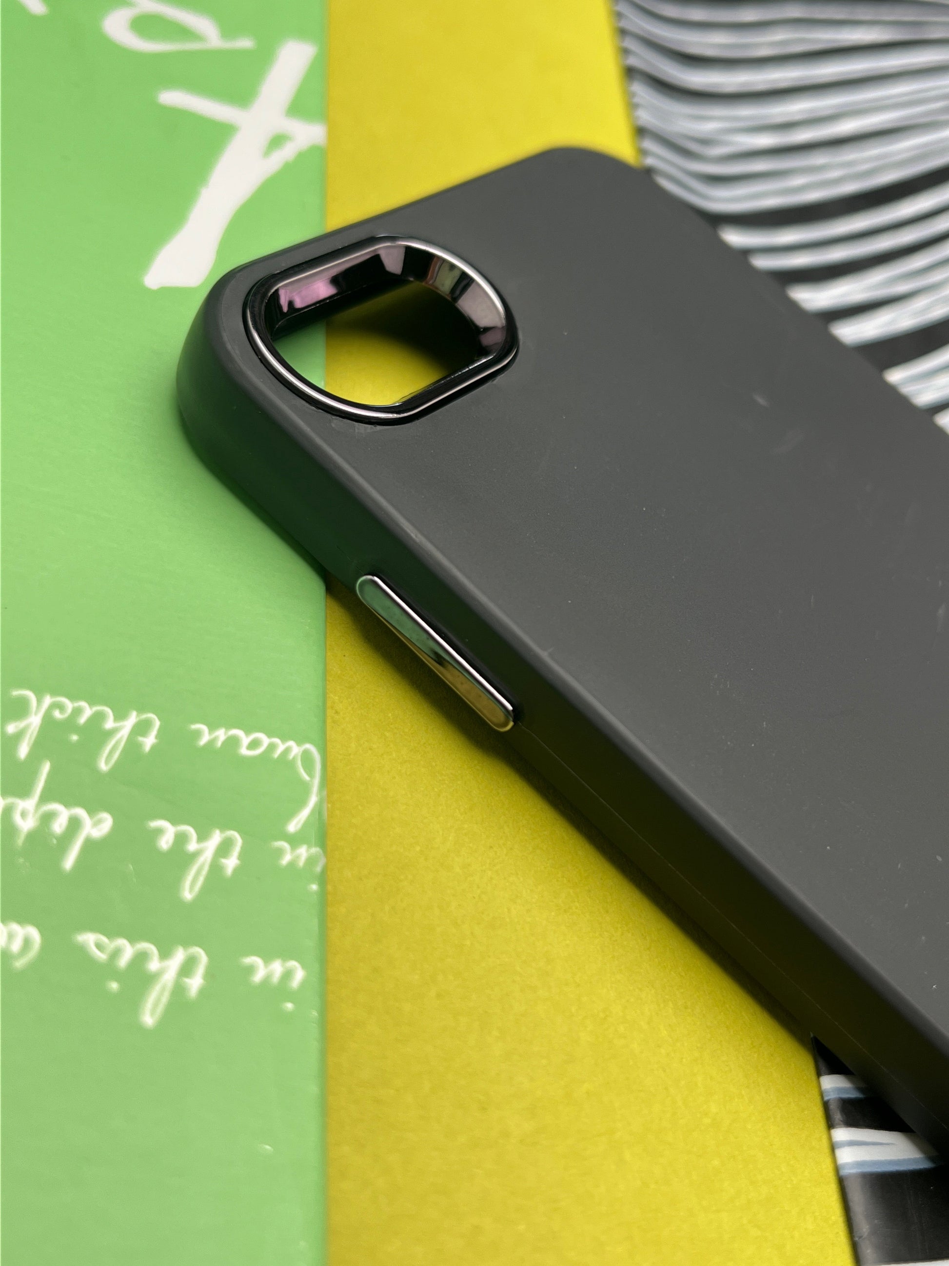 Premium Matte Silicon With Metal Camera Ring Case