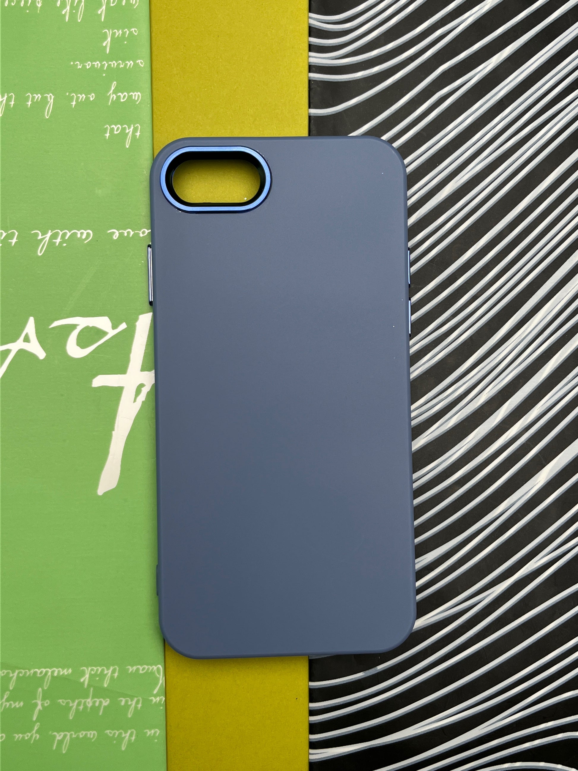 Premium Matte Silicon With Metal Camera Ring Case