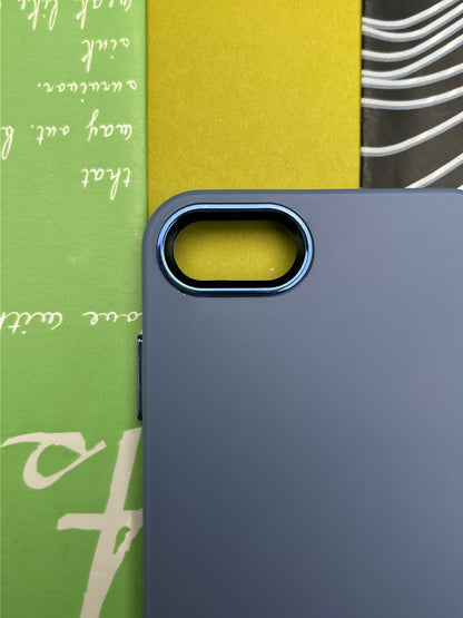 Premium Matte Silicon With Metal Camera Ring Case