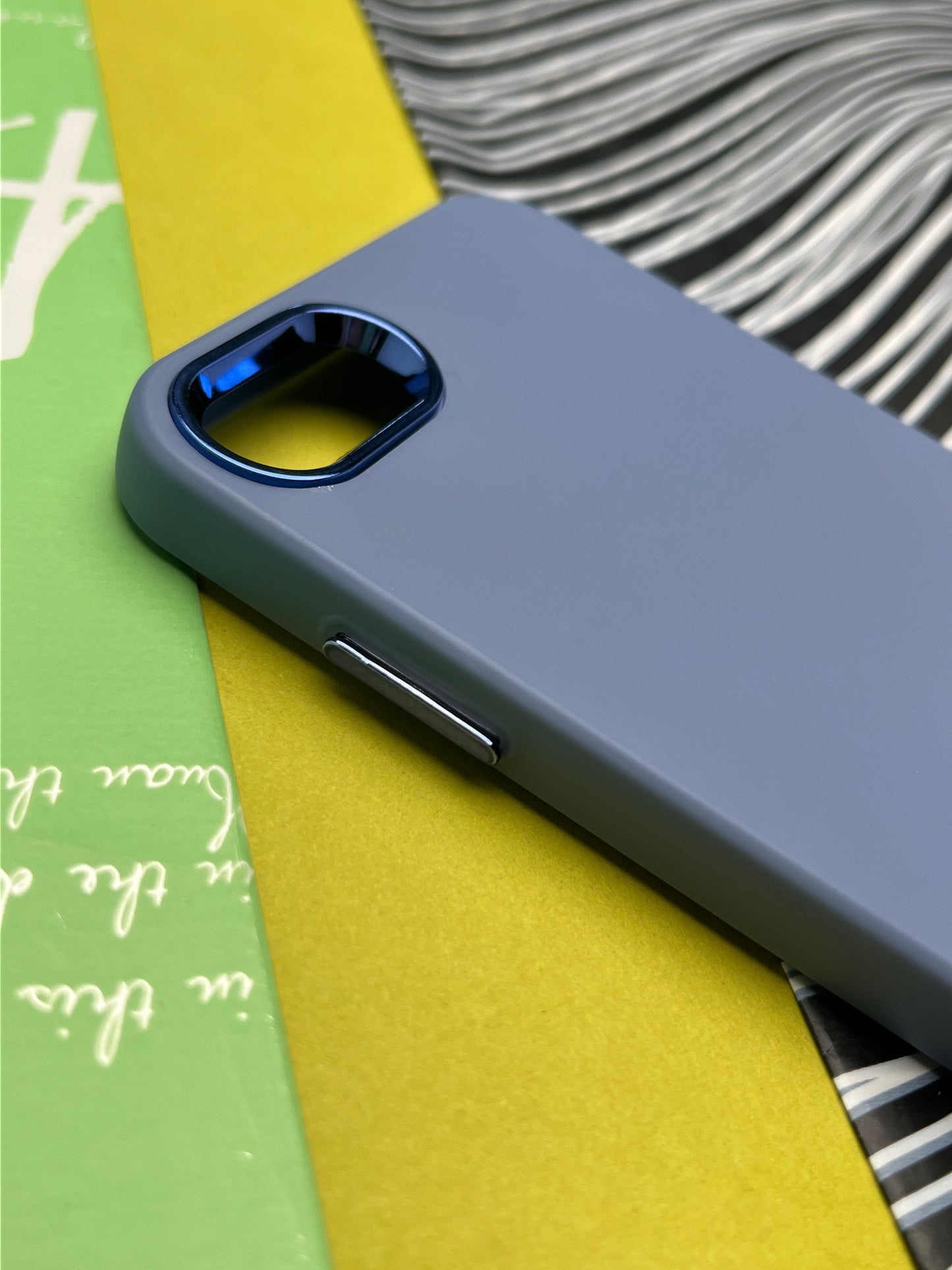 Premium Matte Silicon With Metal Camera Ring Case