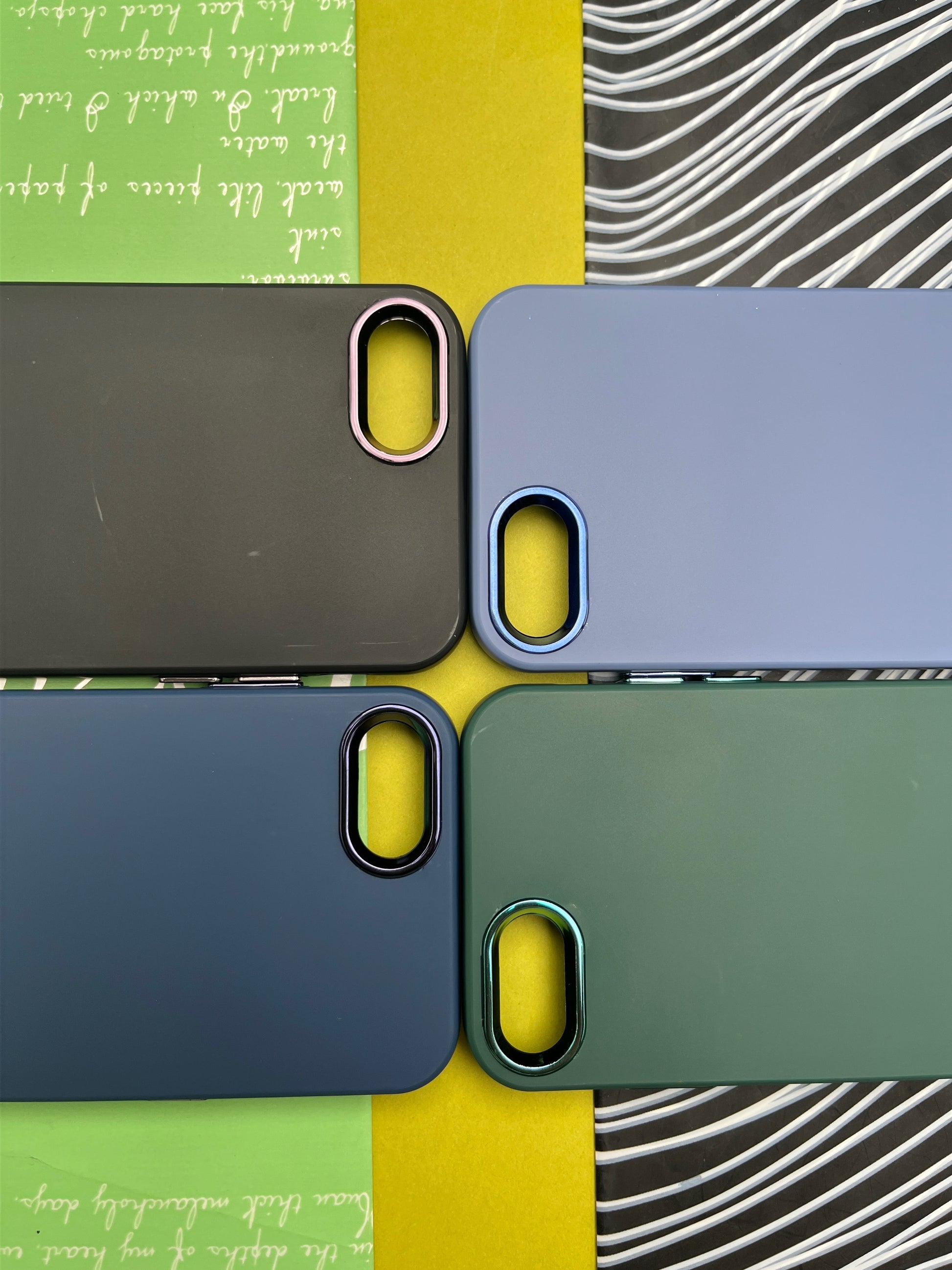 Premium Matte Silicon With Metal Camera Ring Case