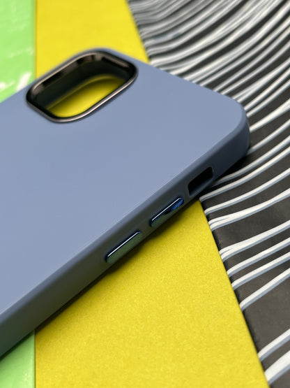 Premium Matte Silicon With Metal Camera Ring Case