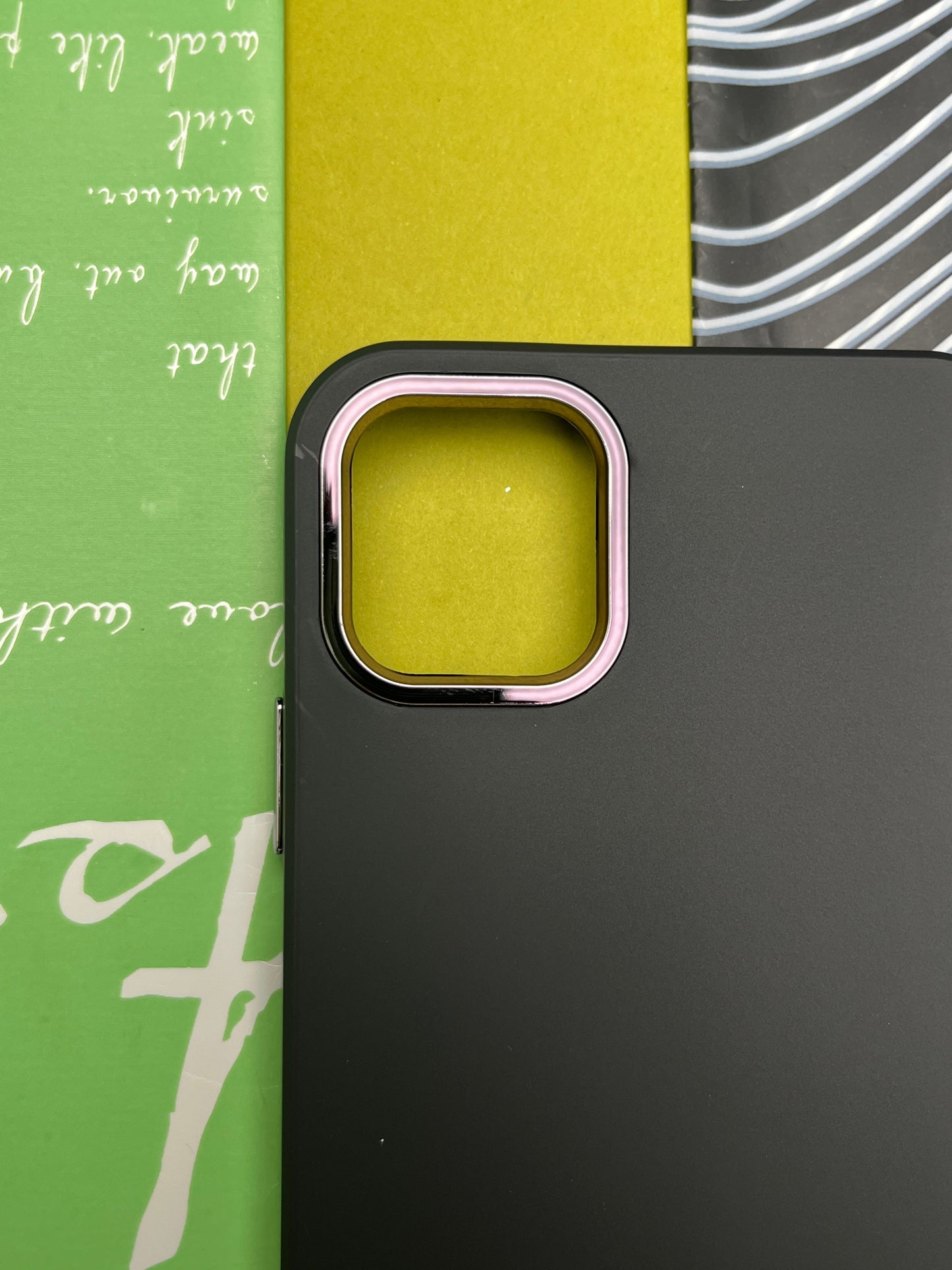Premium Matte Silicon With Metal Camera Ring Case