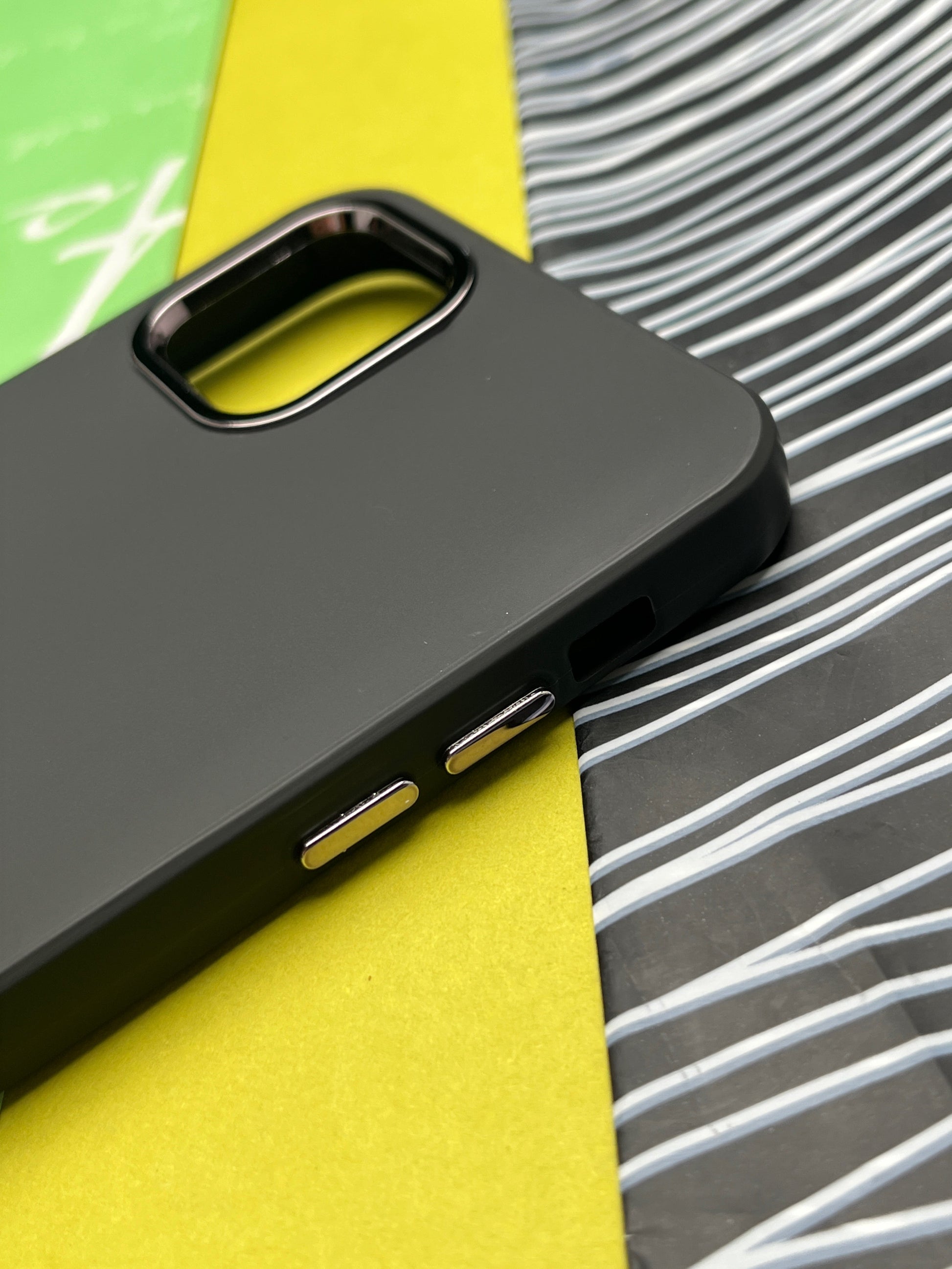 Premium Matte Silicon With Metal Camera Ring Case