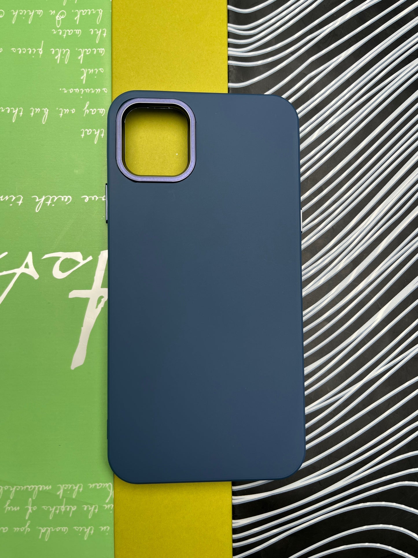 Premium Matte Silicon With Metal Camera Ring Case