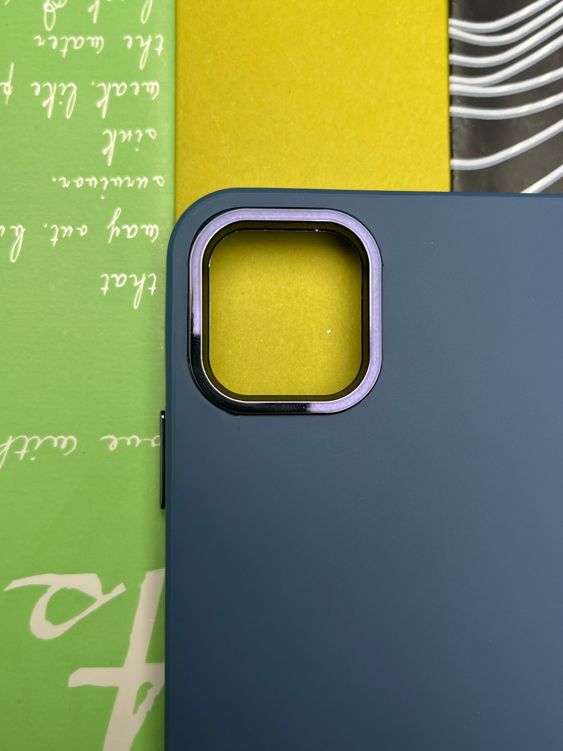 Premium Matte Silicon With Metal Camera Ring Case