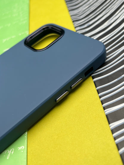 Premium Matte Silicon With Metal Camera Ring Case