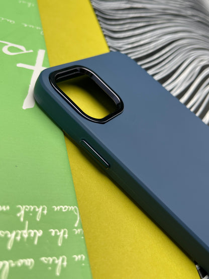 Premium Matte Silicon With Metal Camera Ring Case