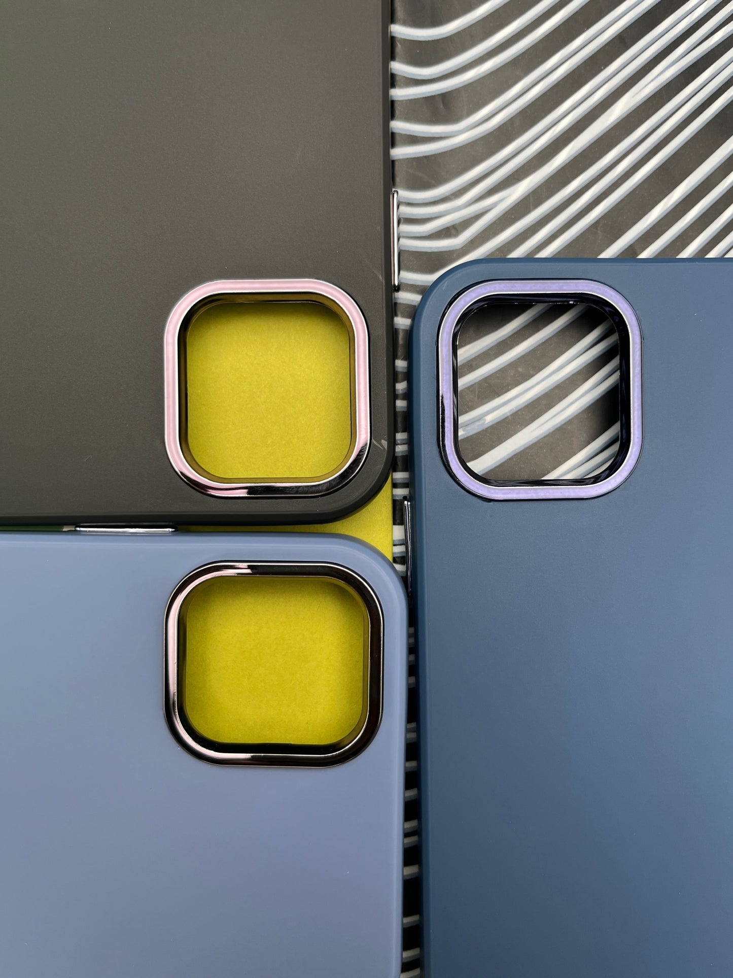 Premium Matte Silicon With Metal Camera Ring Case