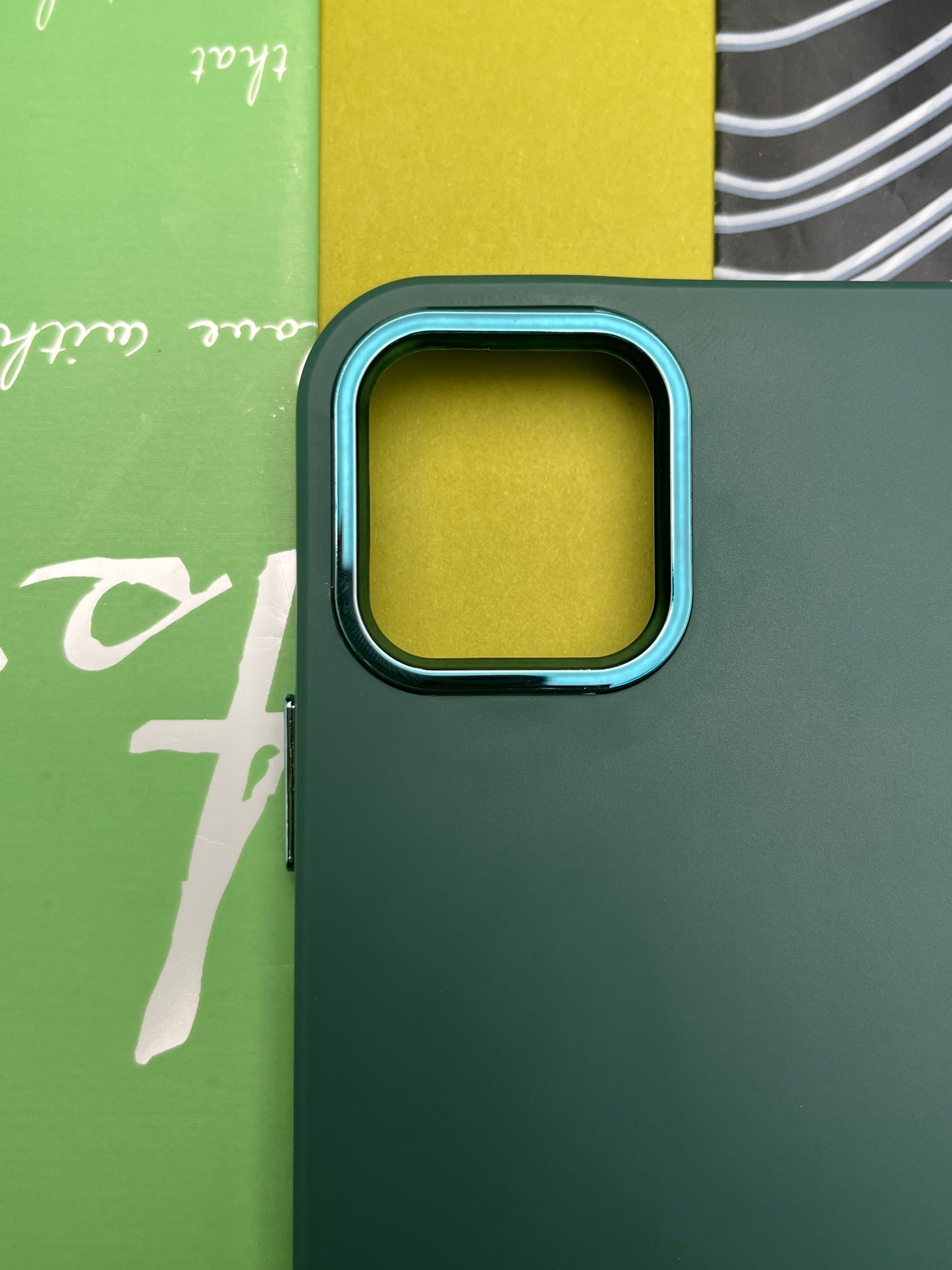 Premium Matte Silicon With Metal Camera Ring Case