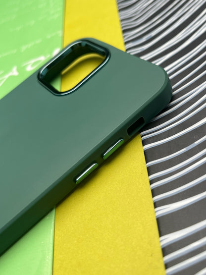 Premium Matte Silicon With Metal Camera Ring Case