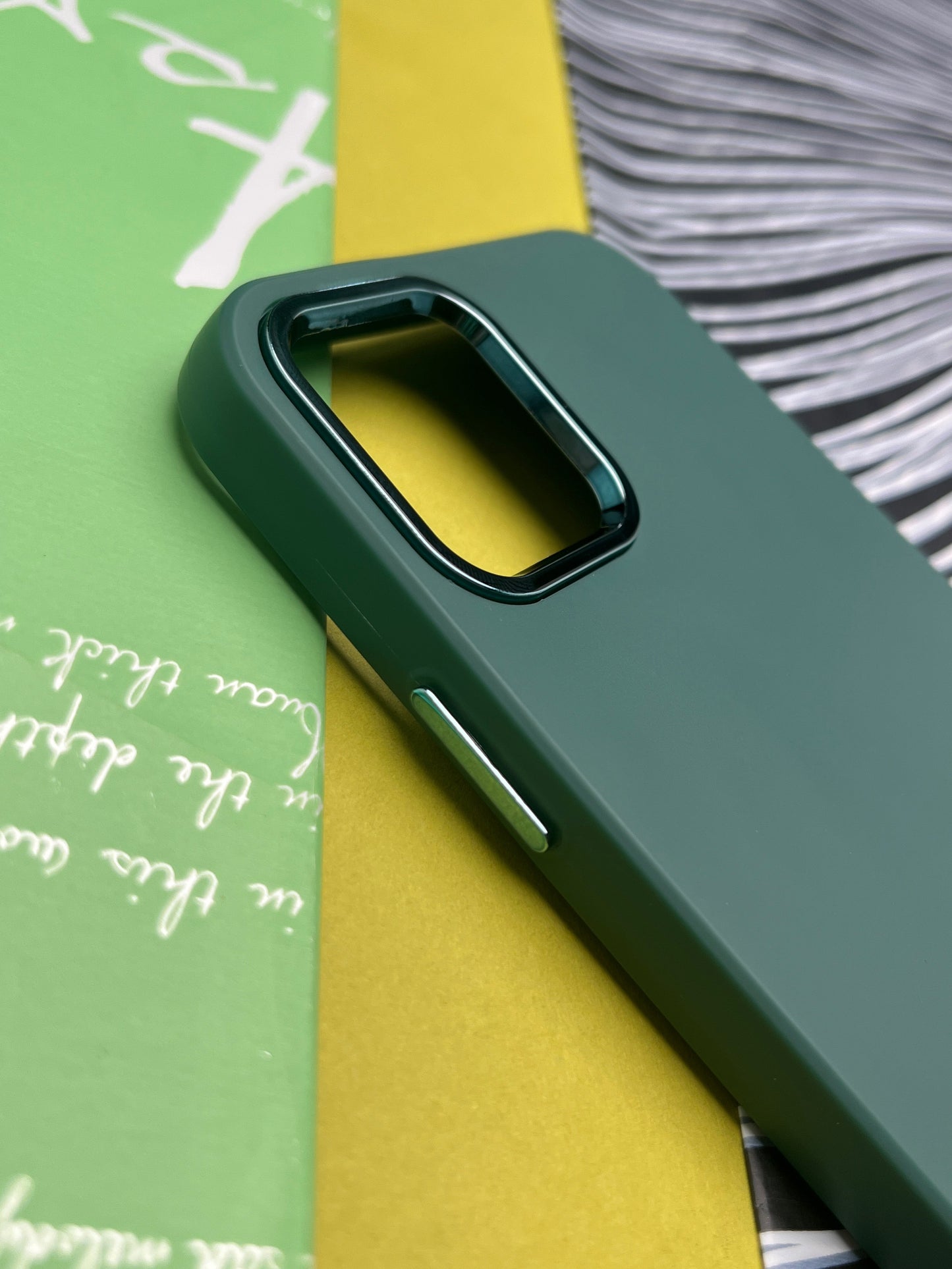 Premium Matte Silicon With Metal Camera Ring Case