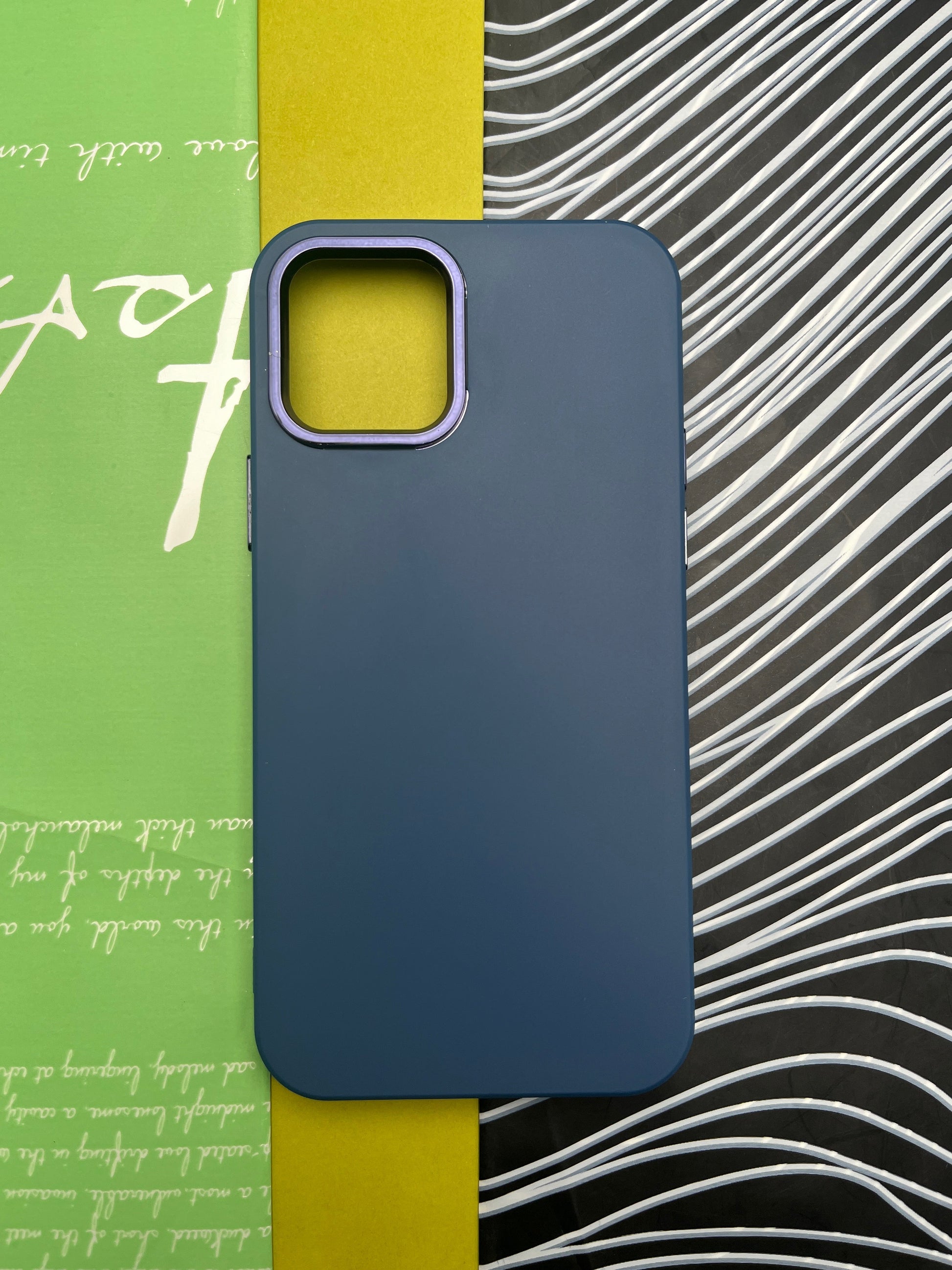 Premium Matte Silicon With Metal Camera Ring Case