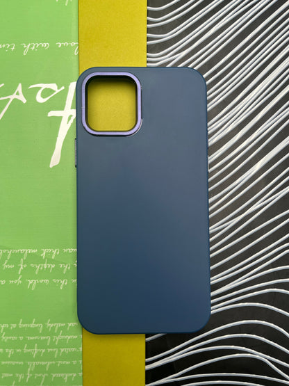 Premium Matte Silicon With Metal Camera Ring Case