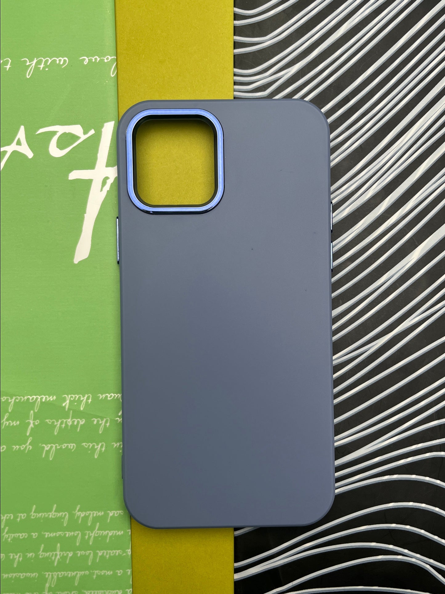 Premium Matte Silicon With Metal Camera Ring Case