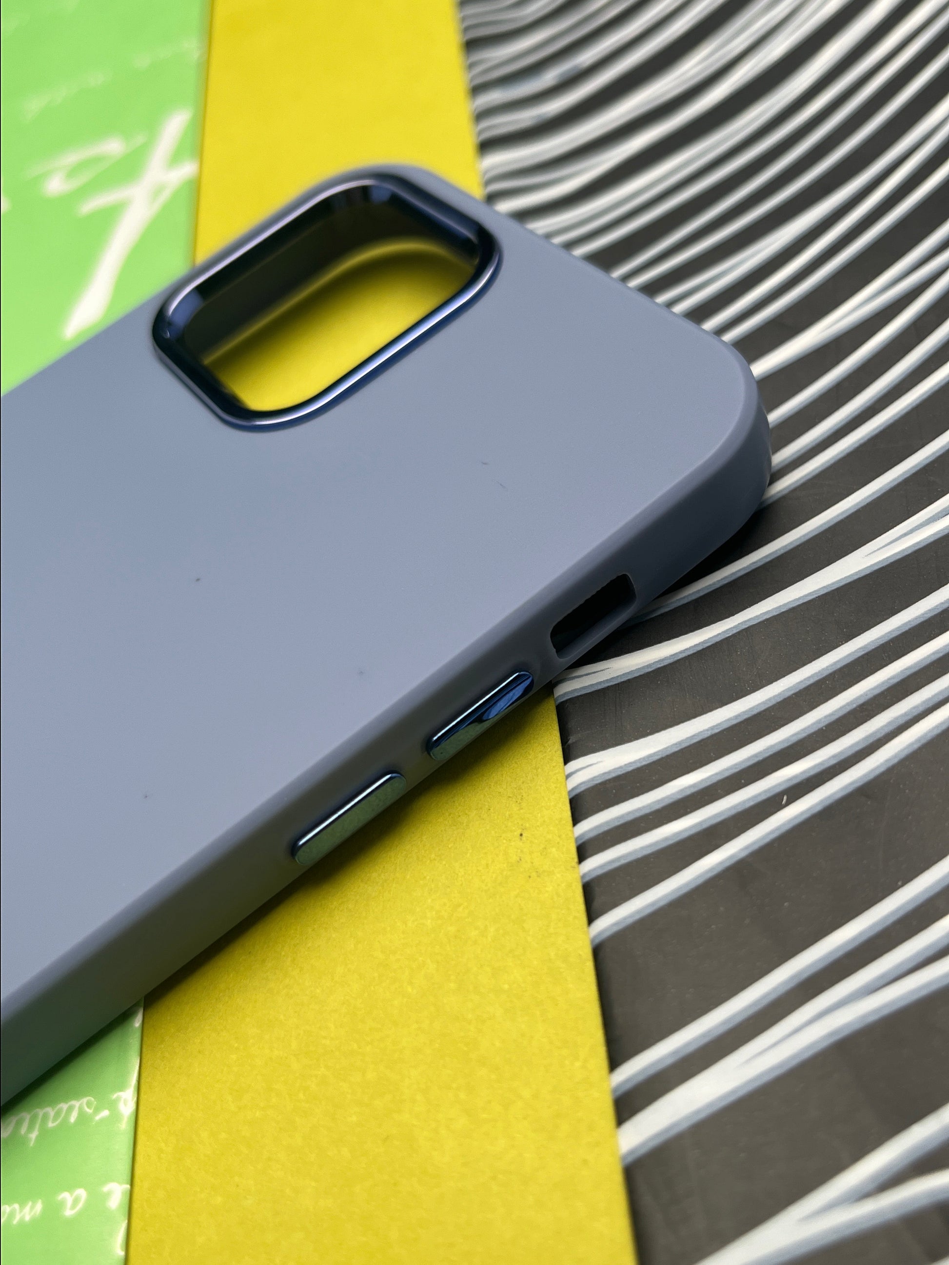 Premium Matte Silicon With Metal Camera Ring Case