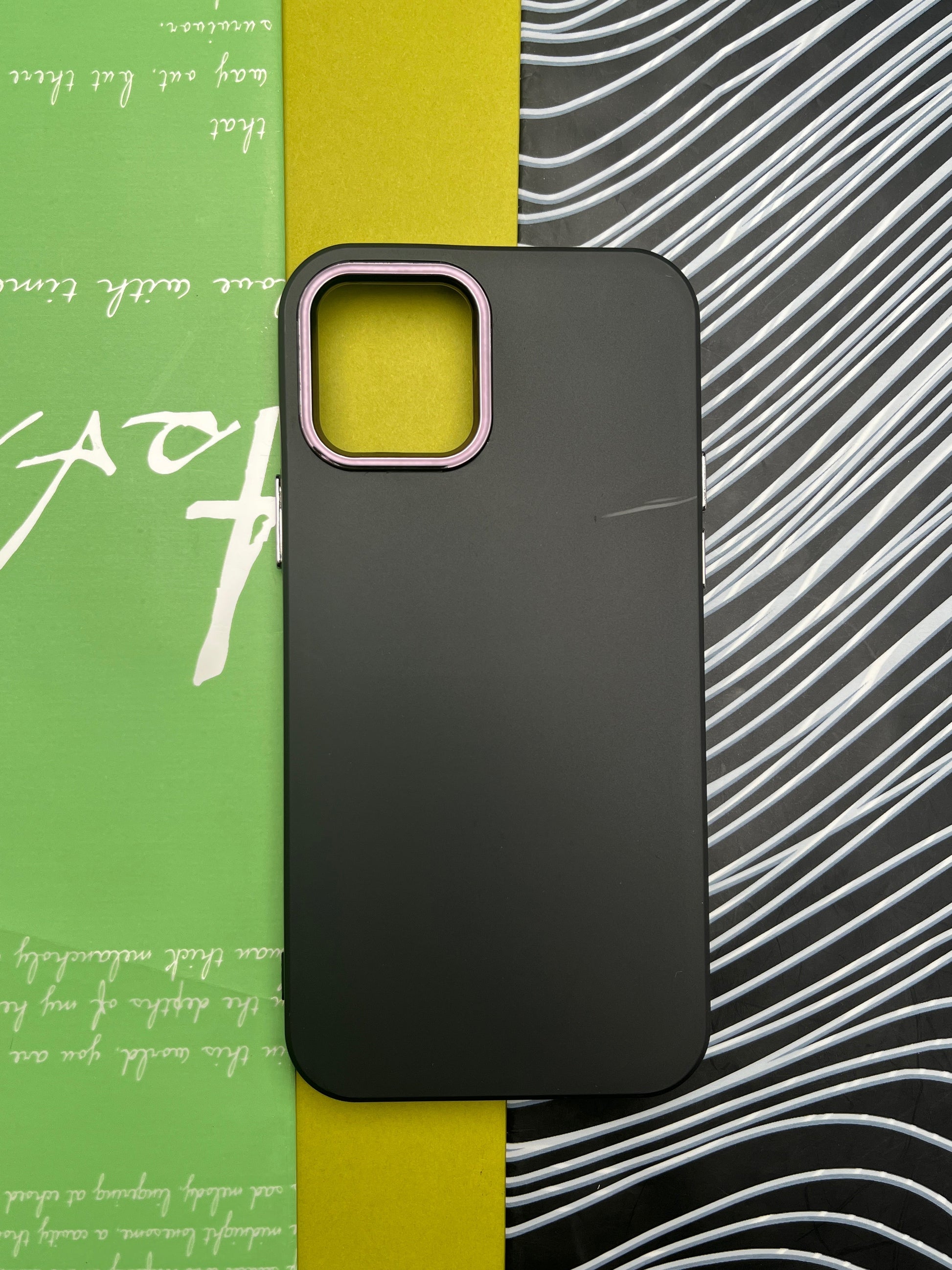 Premium Matte Silicon With Metal Camera Ring Case