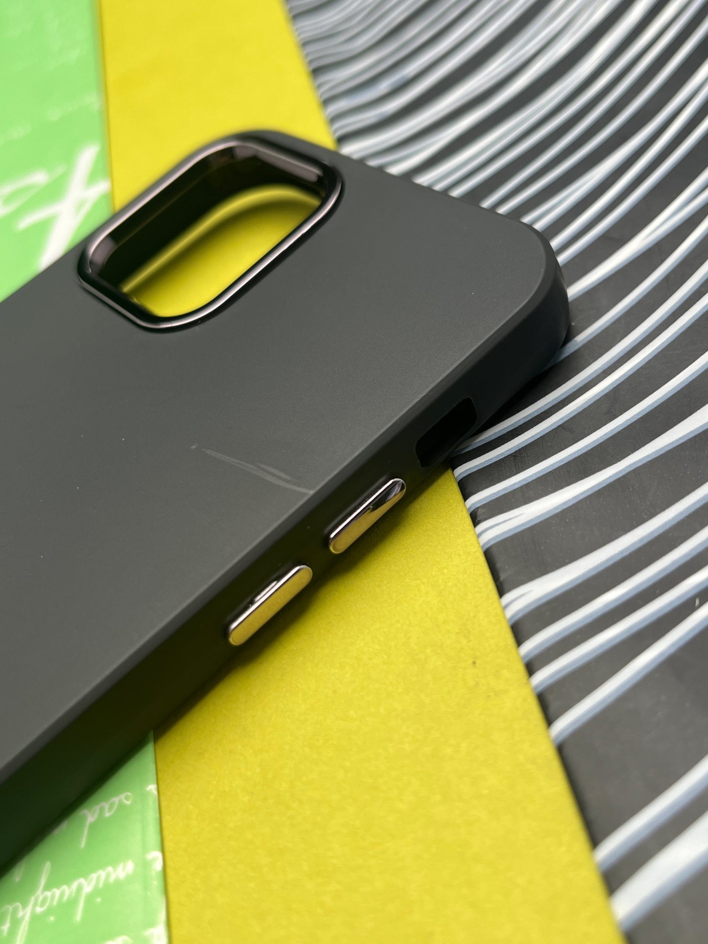 Premium Matte Silicon With Metal Camera Ring Case