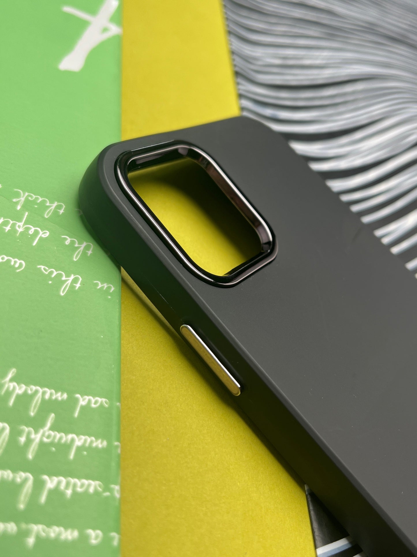 Premium Matte Silicon With Metal Camera Ring Case