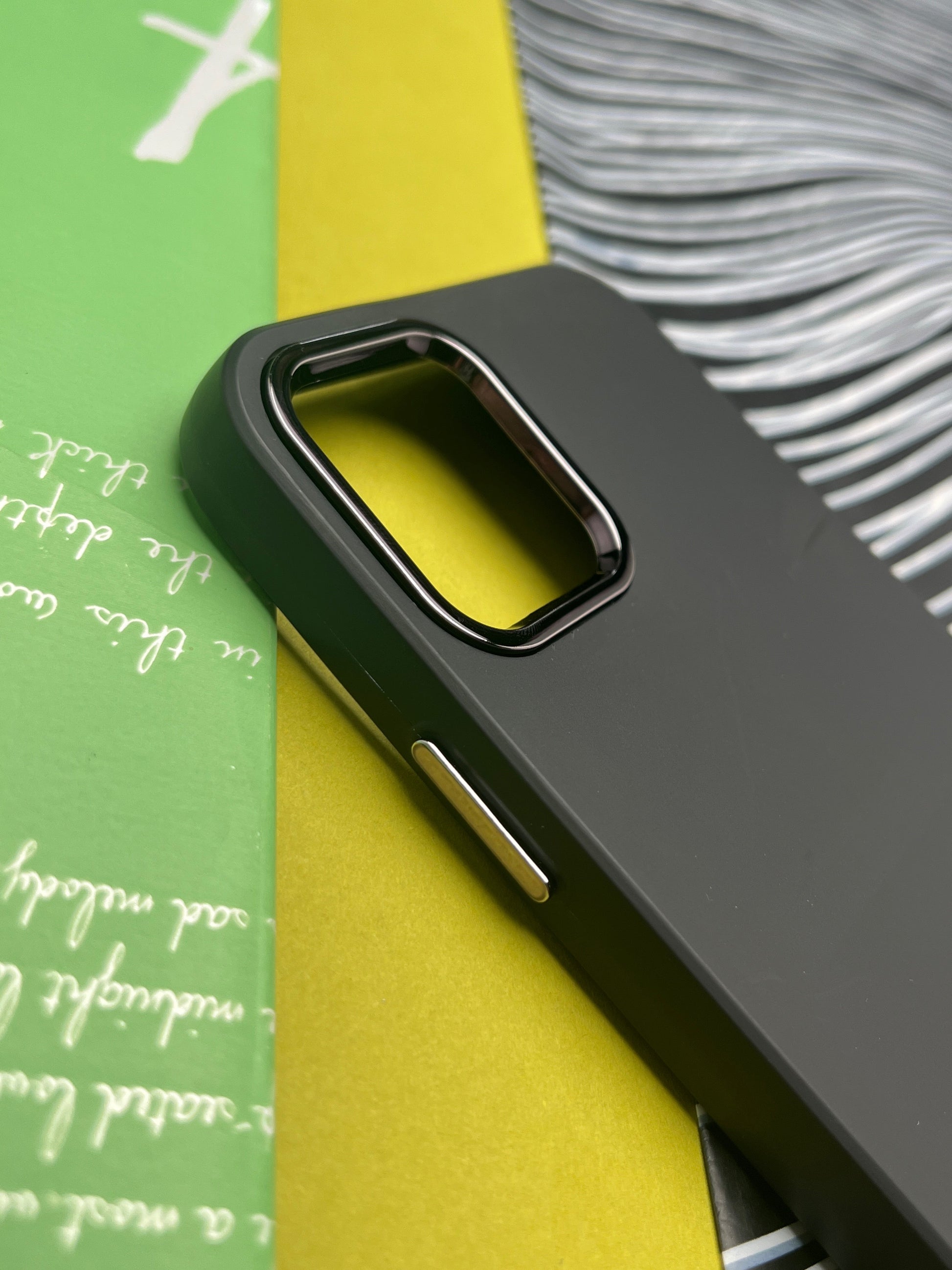 Premium Matte Silicon With Metal Camera Ring Case