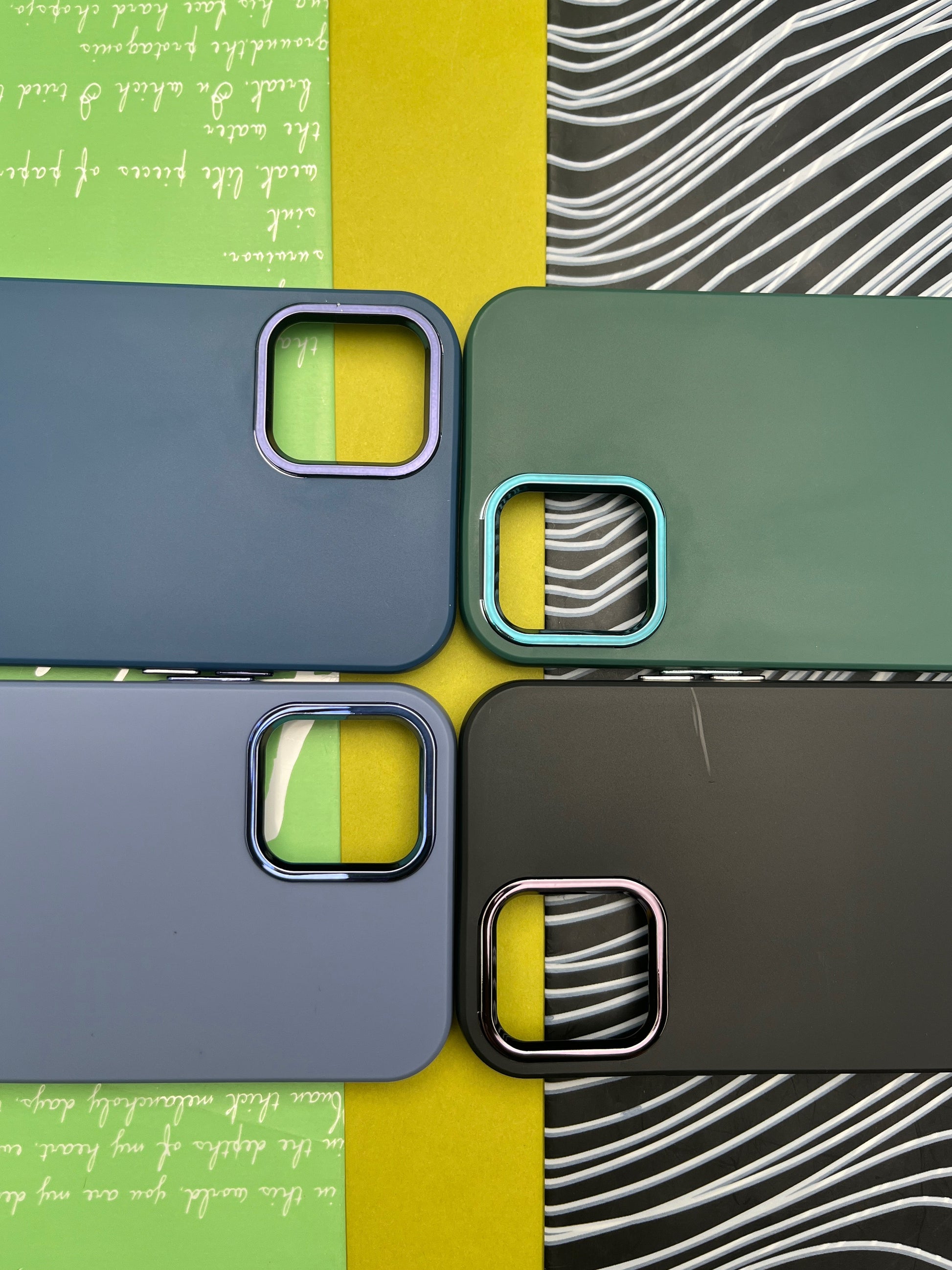 Premium Matte Silicon With Metal Camera Ring Case