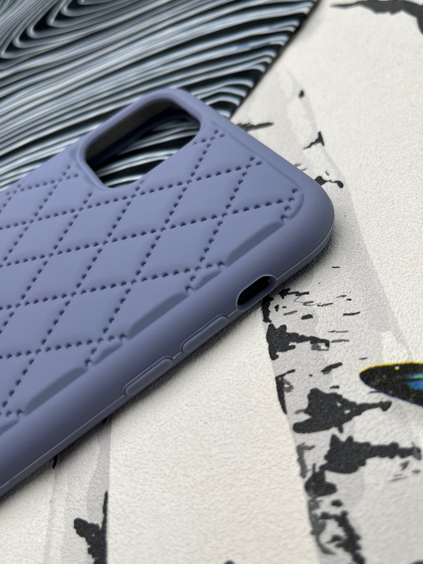 Quilted Matte Silicone Case