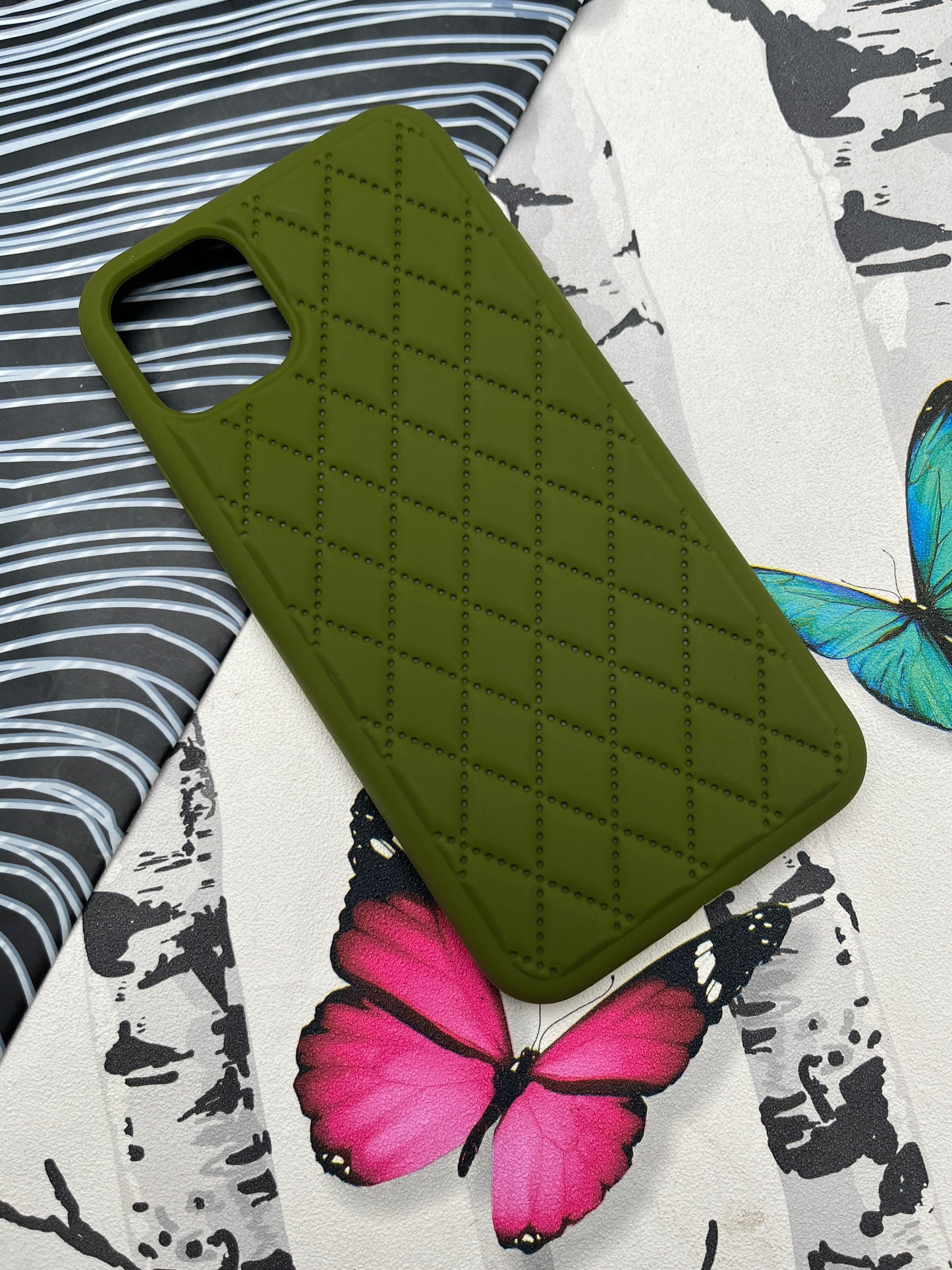 Quilted Matte Silicone Case