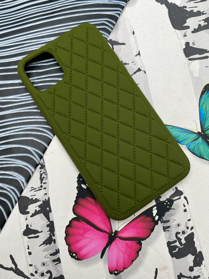 Quilted Matte Silicone Case