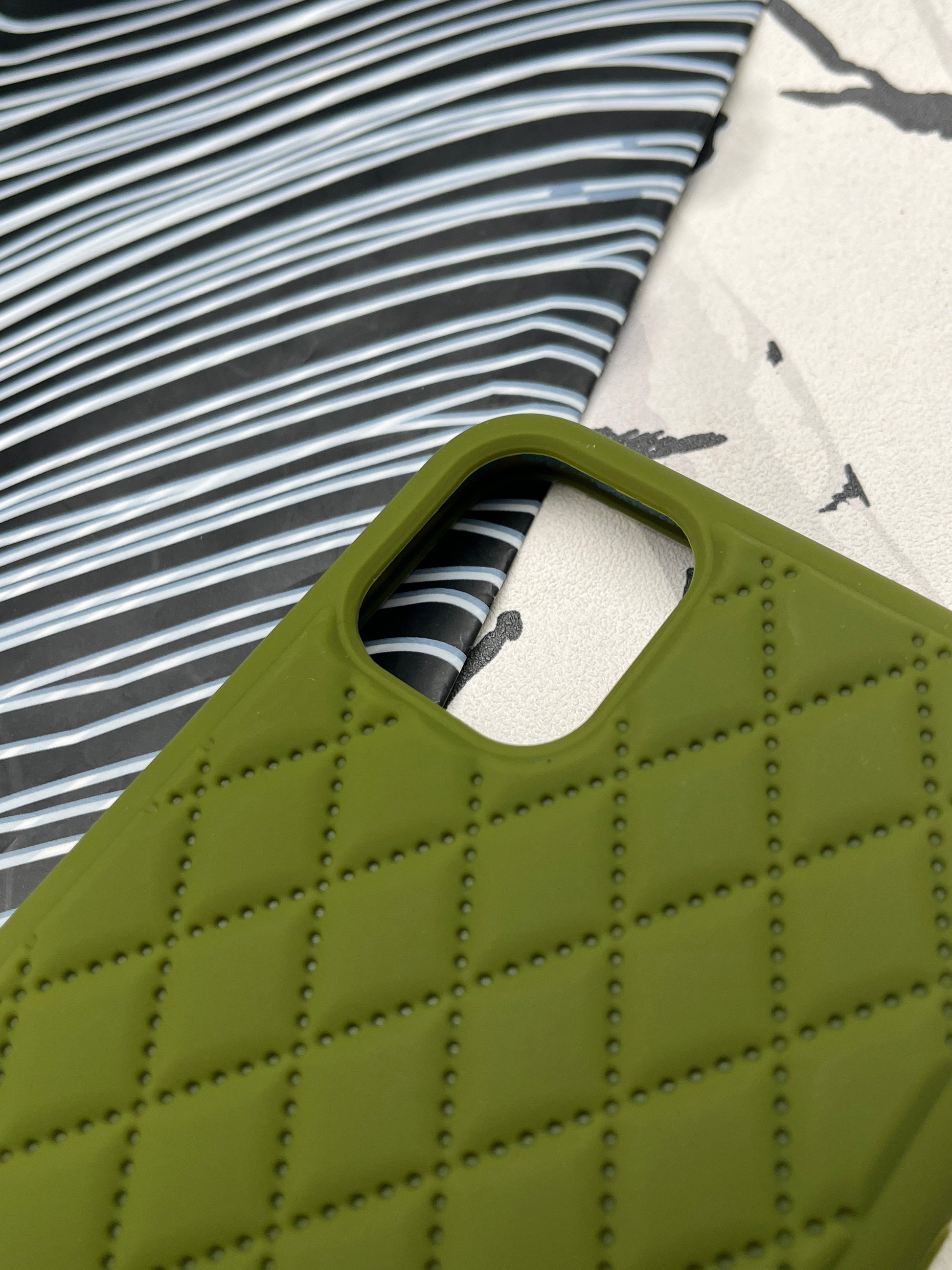 Quilted Matte Silicone Case