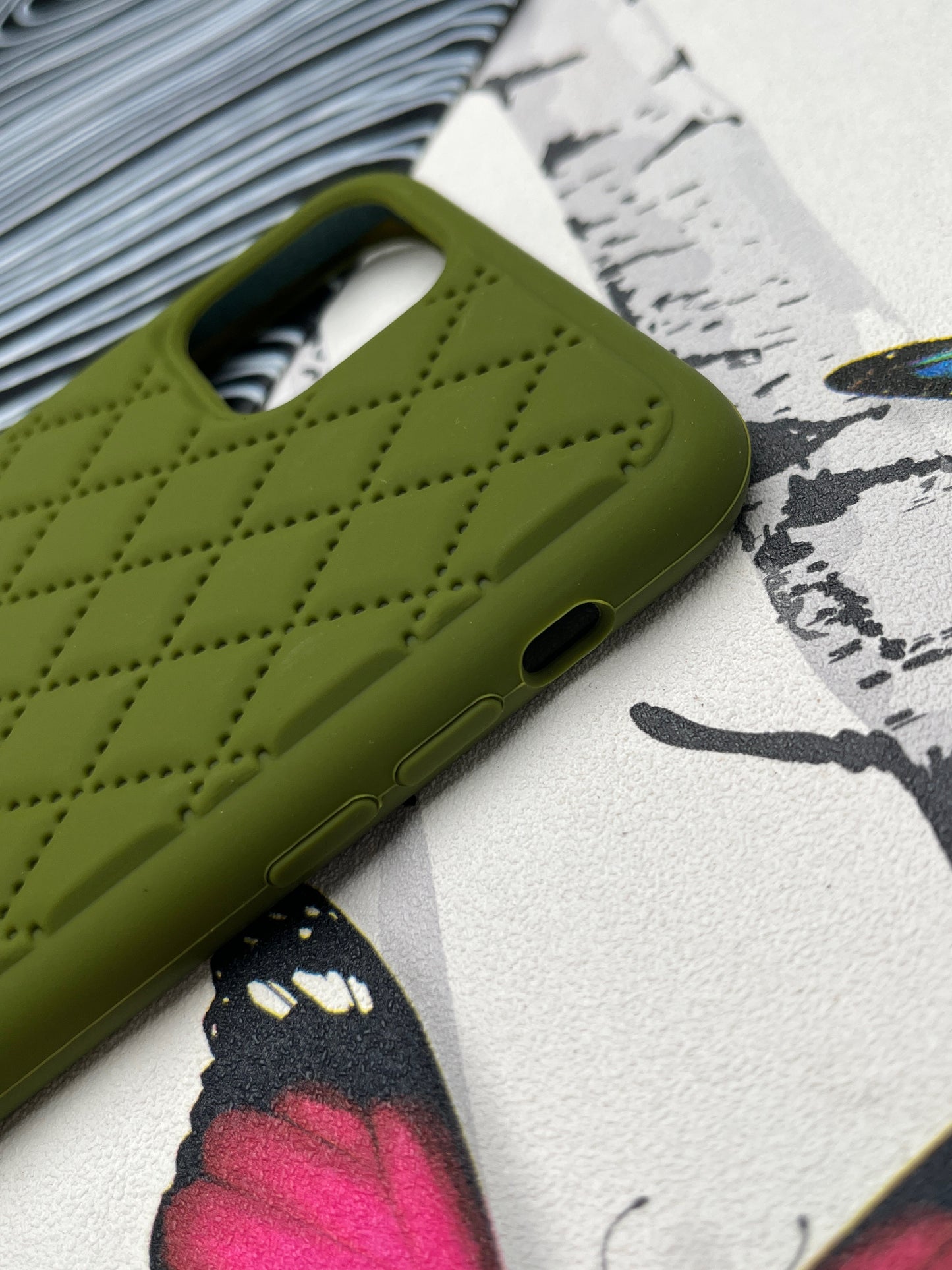 Quilted Matte Silicone Case