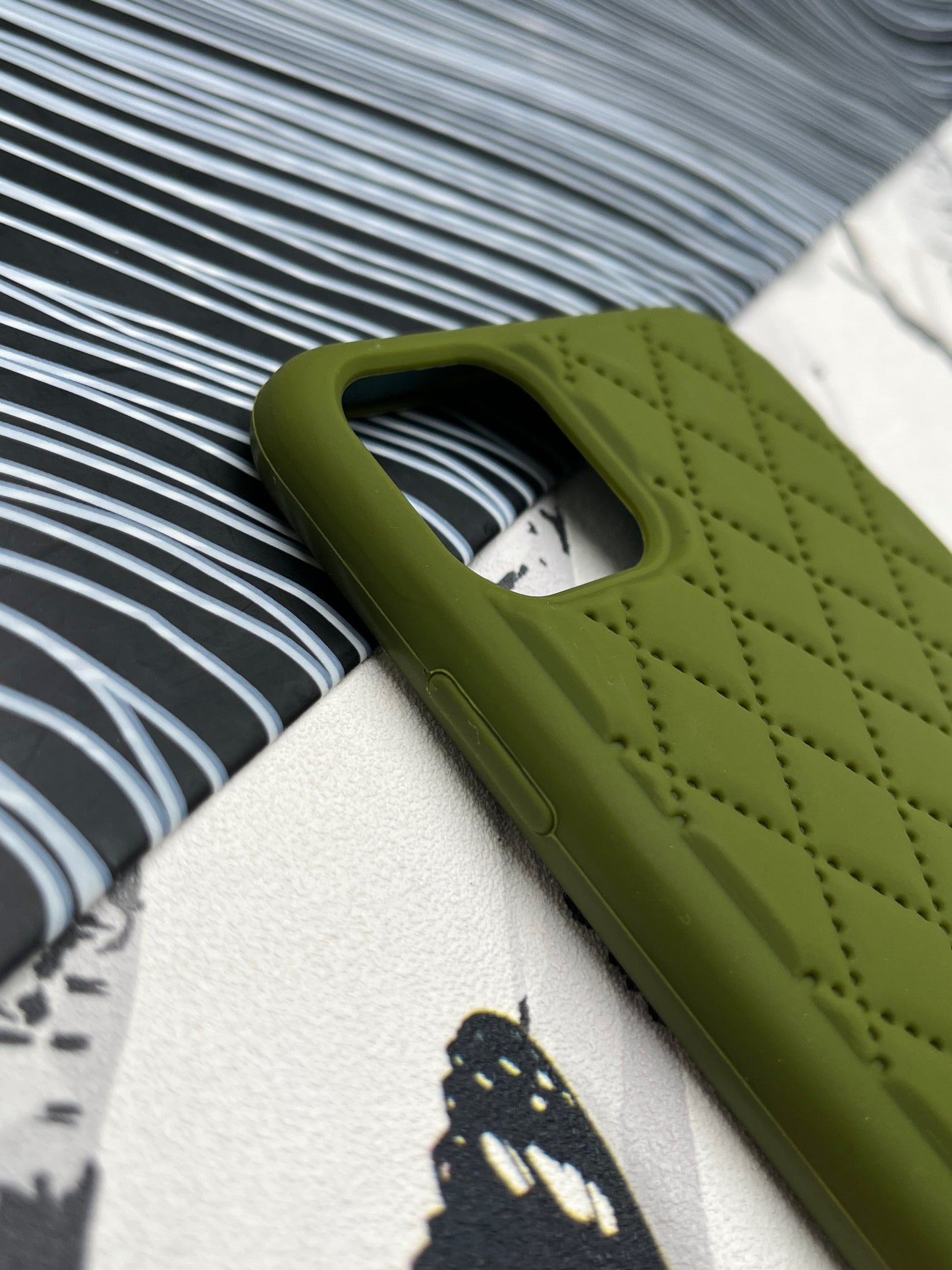 Quilted Matte Silicone Case