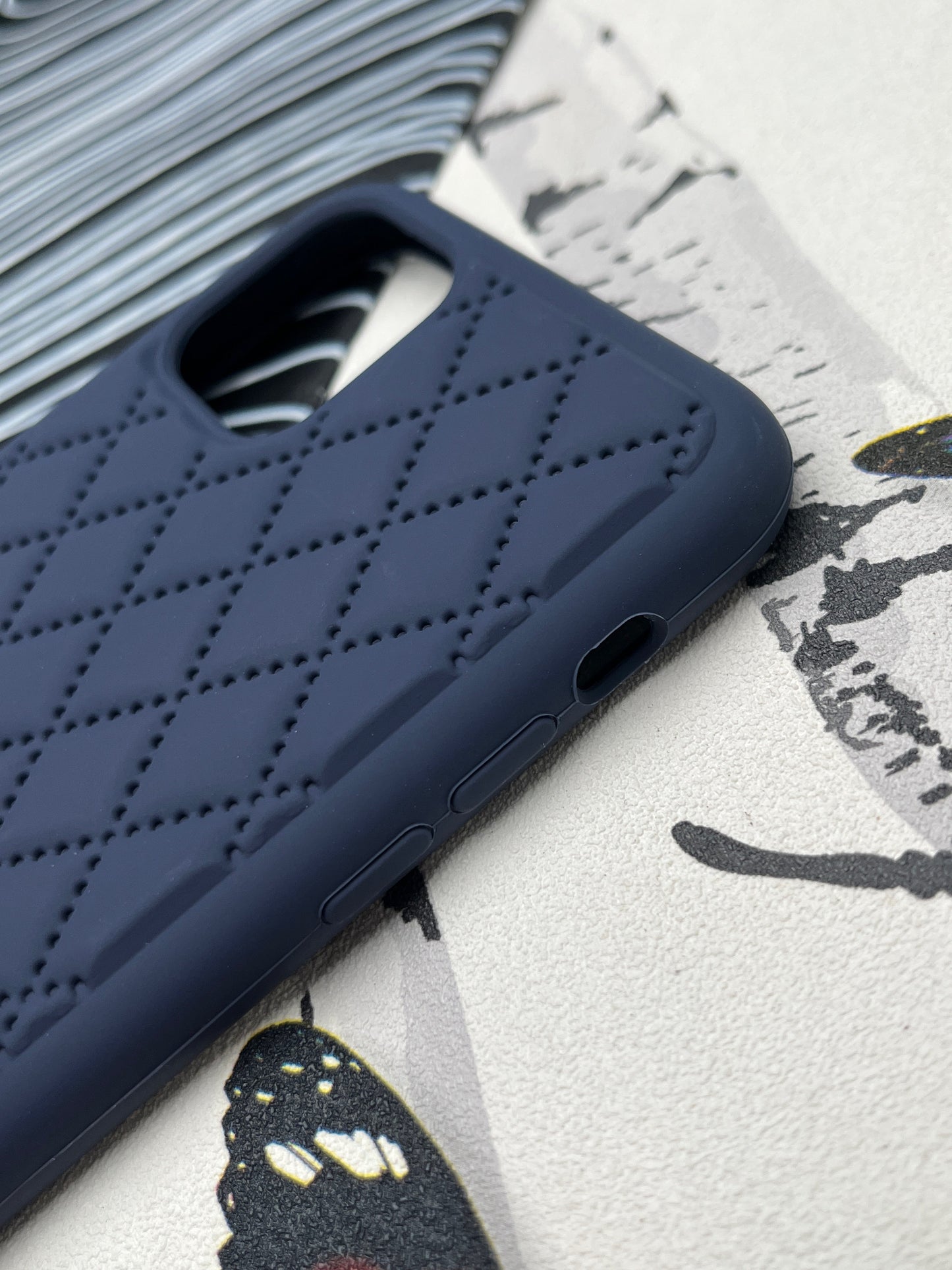 Quilted Matte Silicone Case