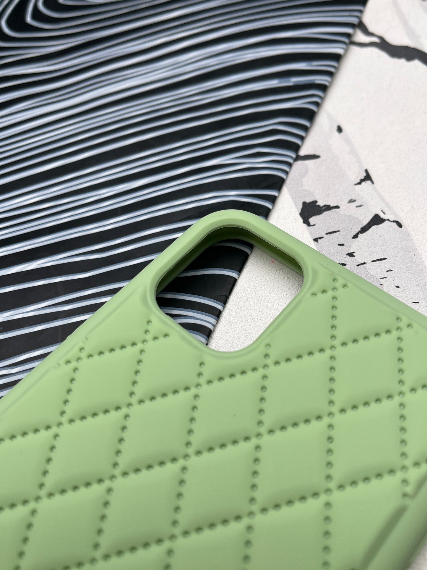 Quilted Matte Silicone Case