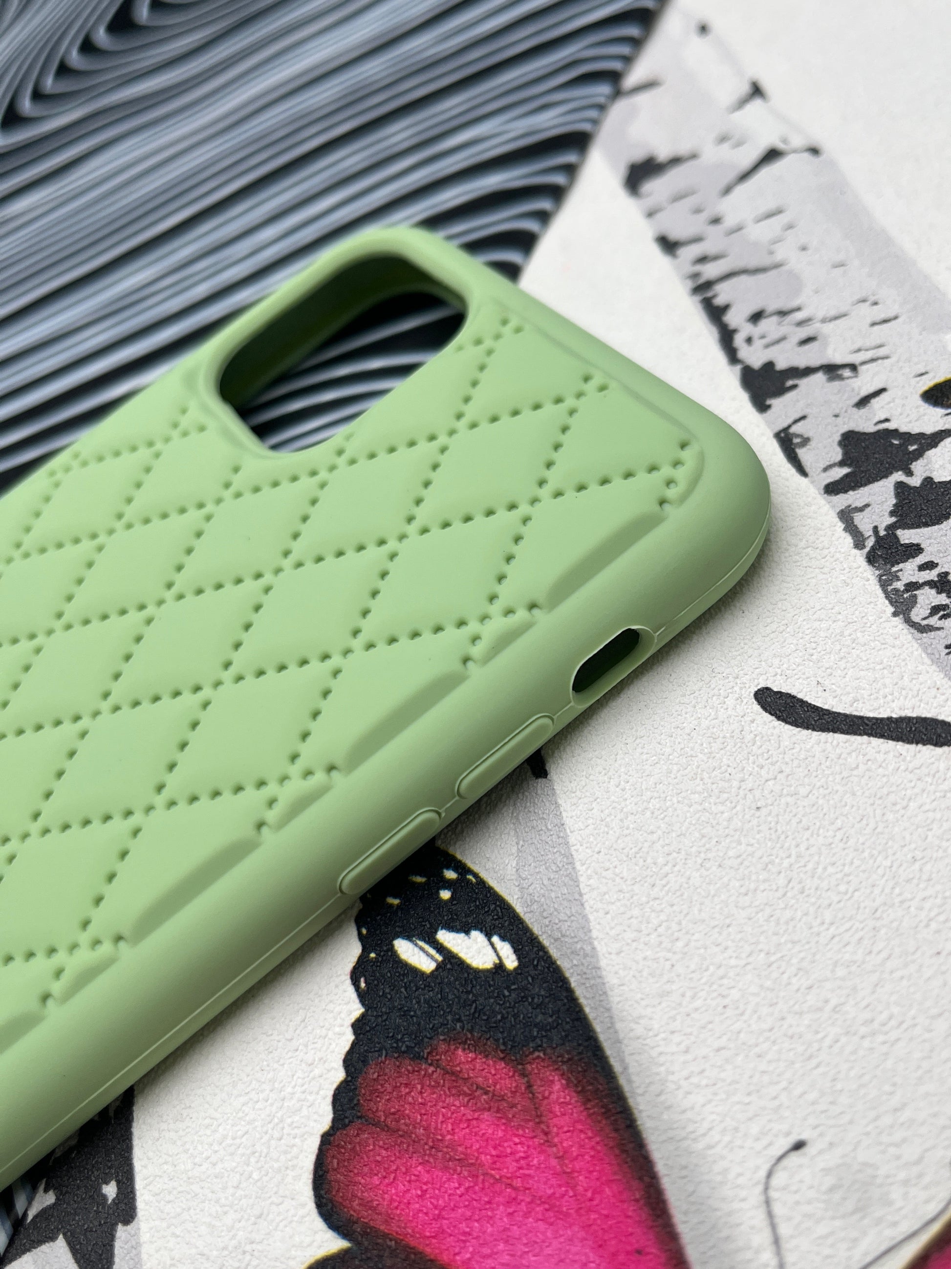 Quilted Matte Silicone Case