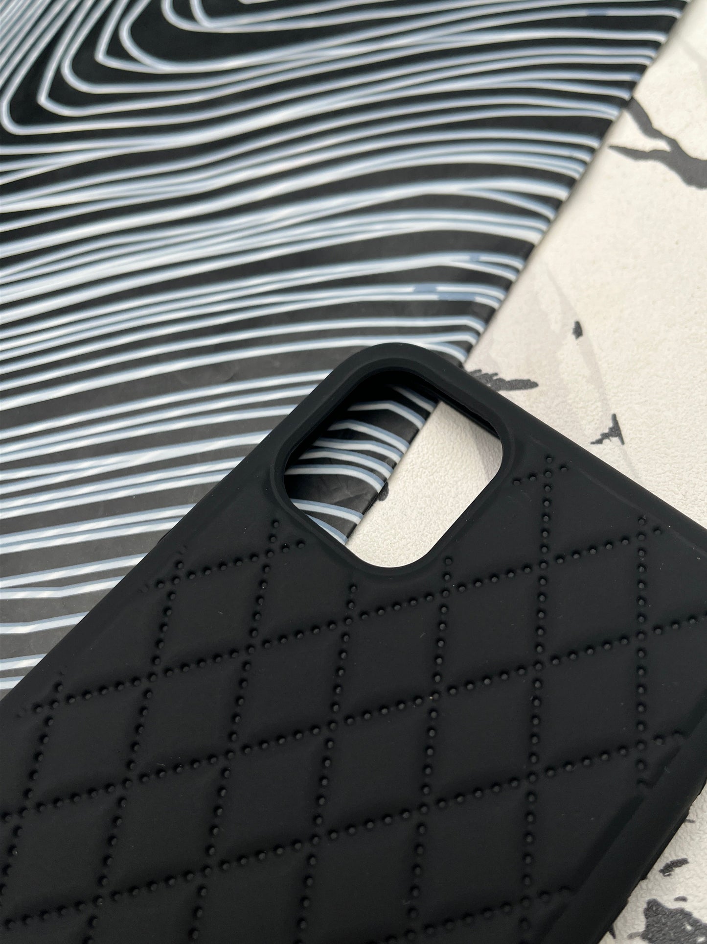 Quilted Matte Silicone Case