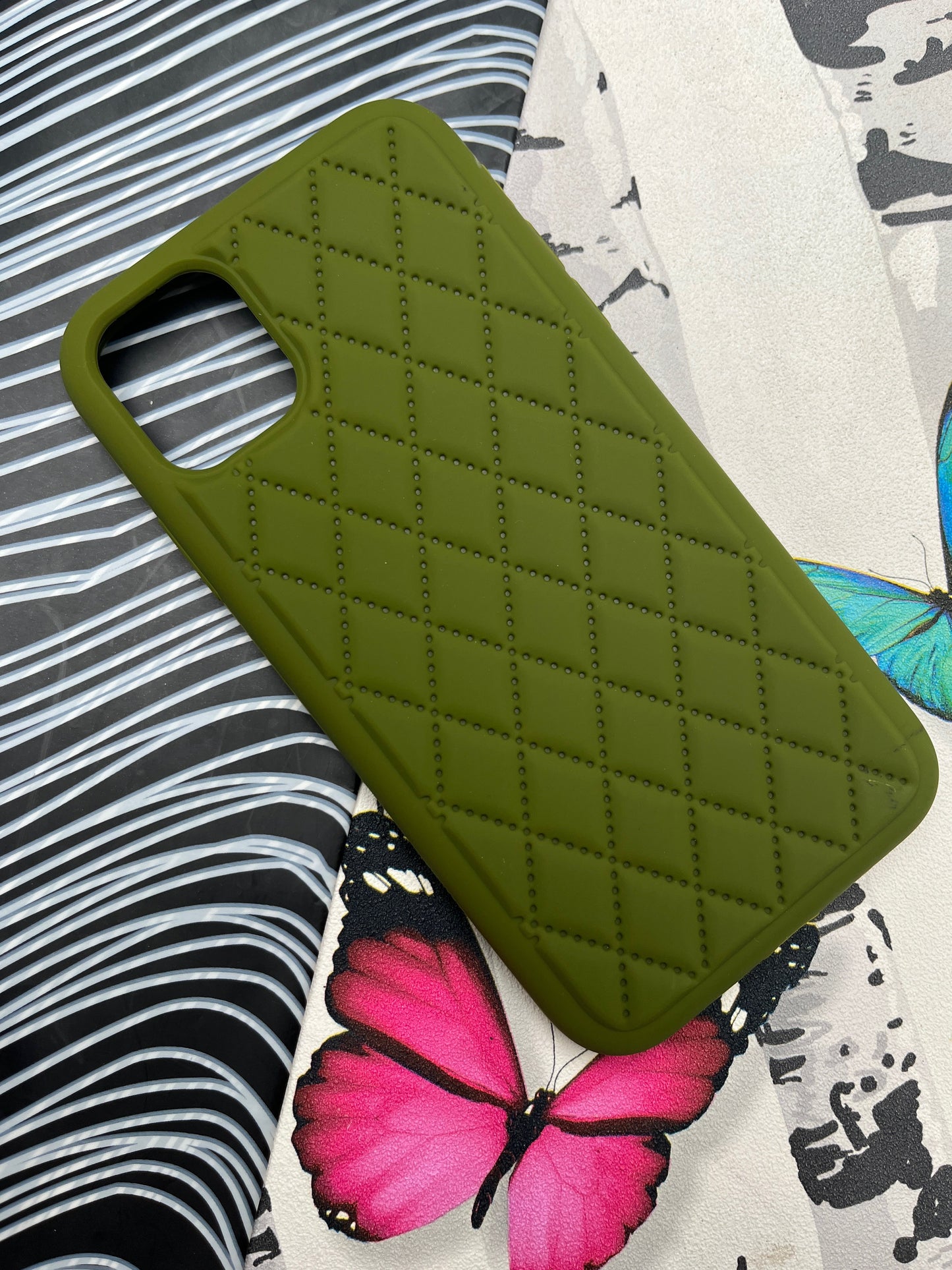 Quilted Matte Silicone Case